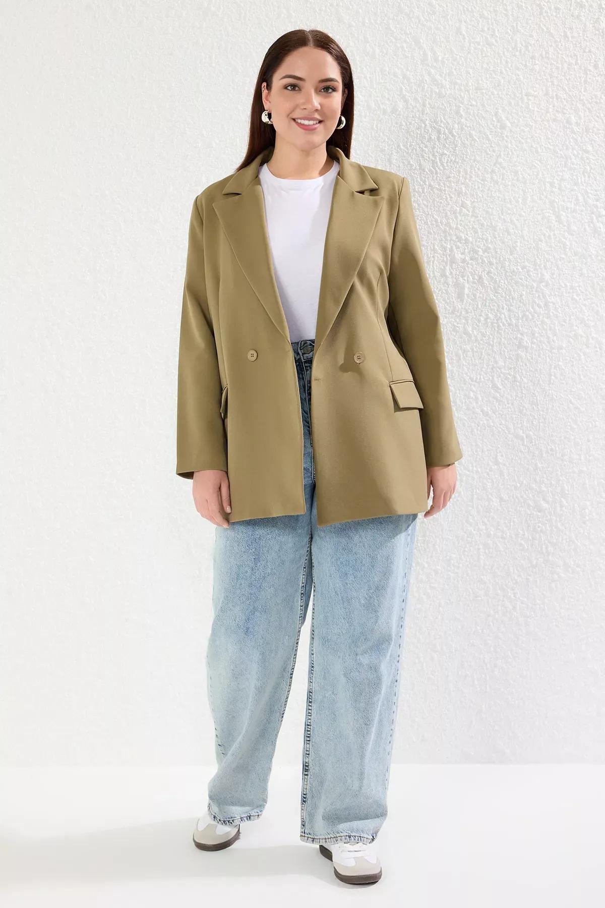Green Blazer, Light Khaki, large image number 0