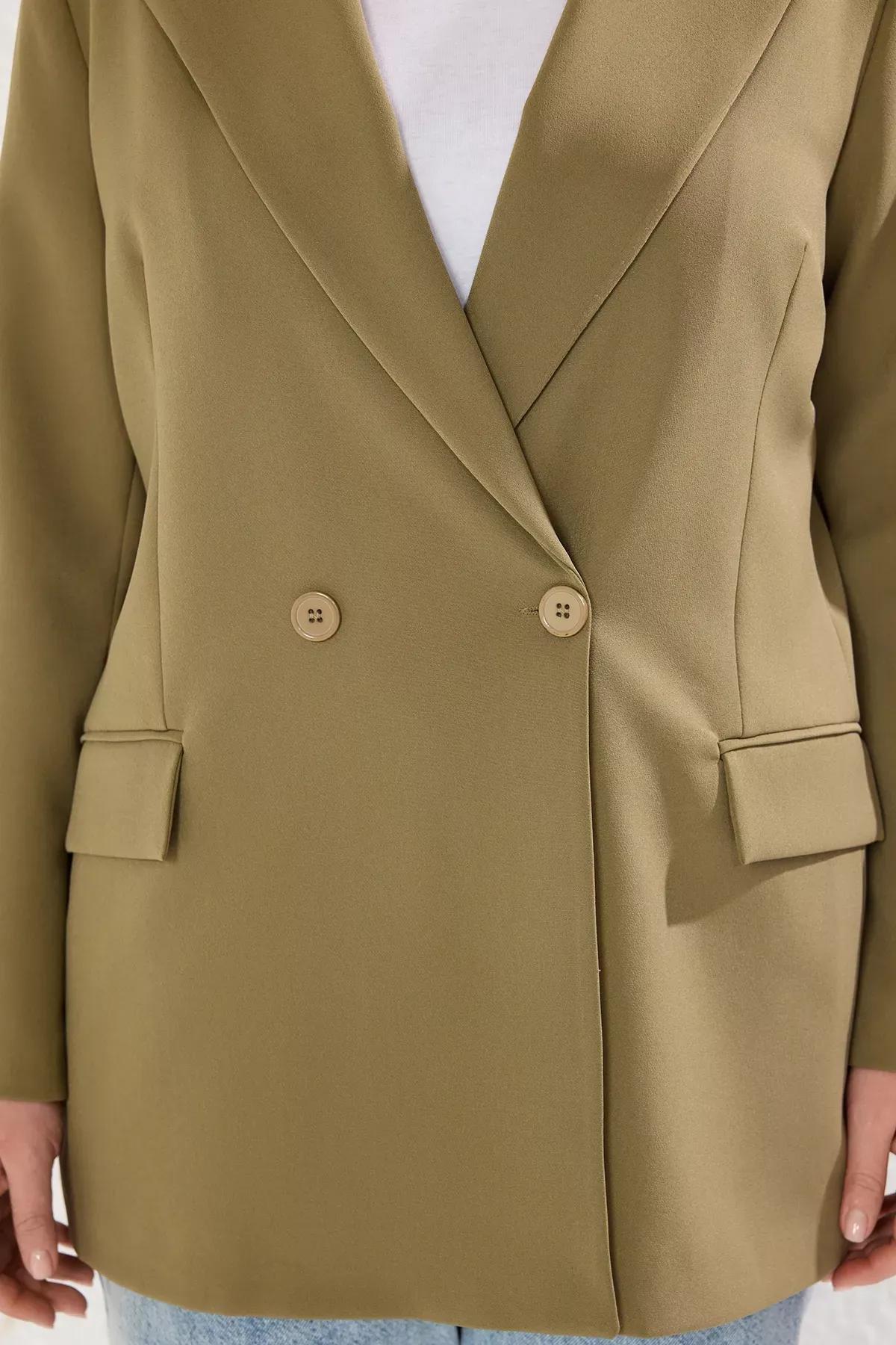 Green Blazer, Light Khaki, large image number 3