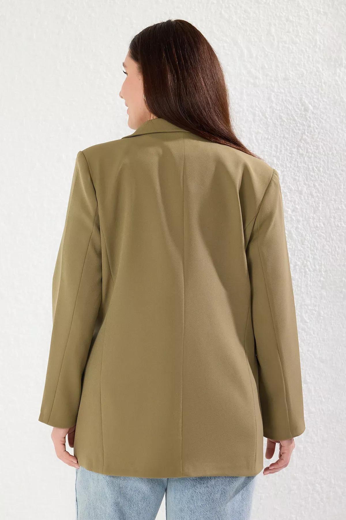 Green Blazer, Light Khaki, large image number 4