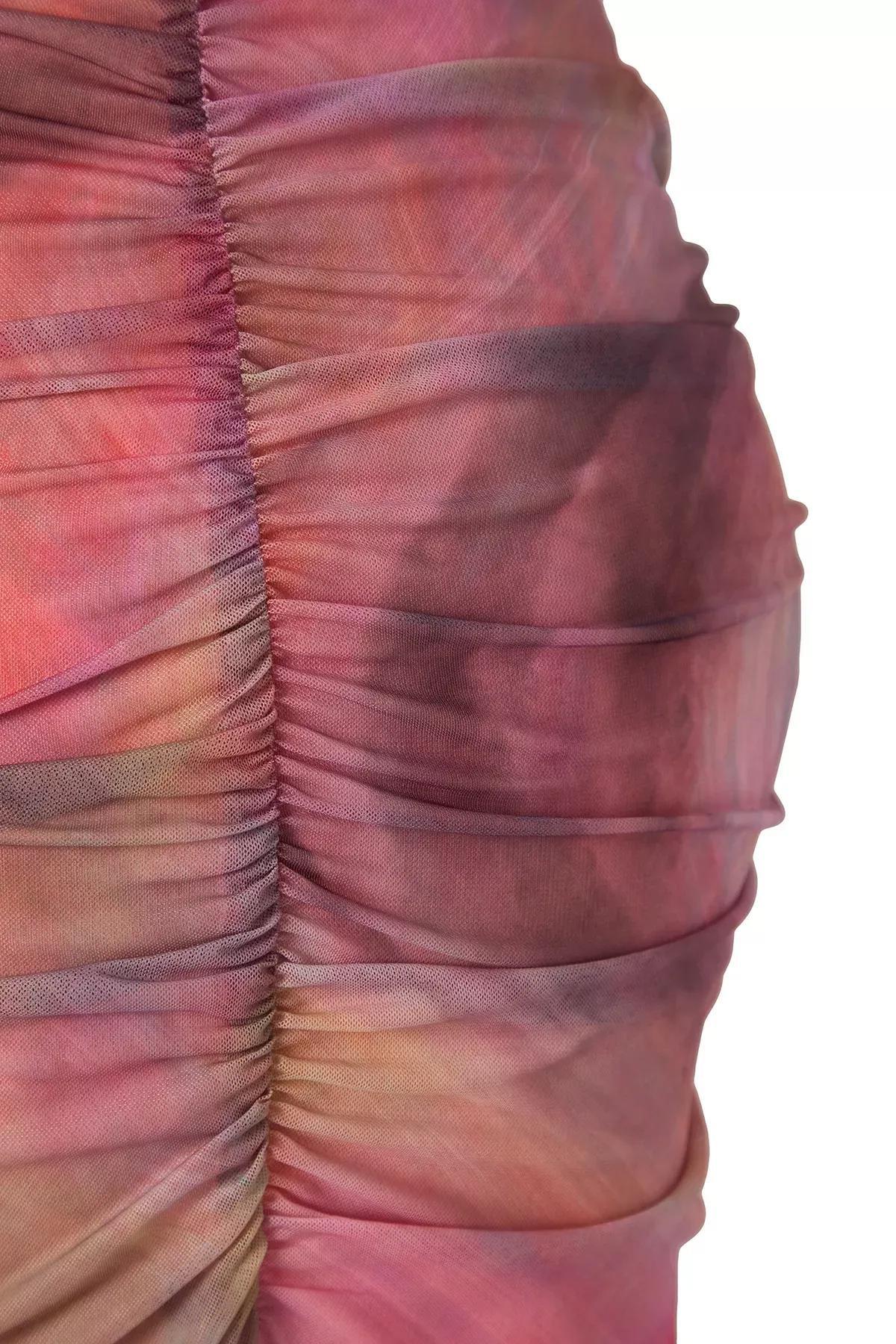 Multicolour Strappy Bodycon Knitted Plus-Size Dress, C101_7382, large image number 7