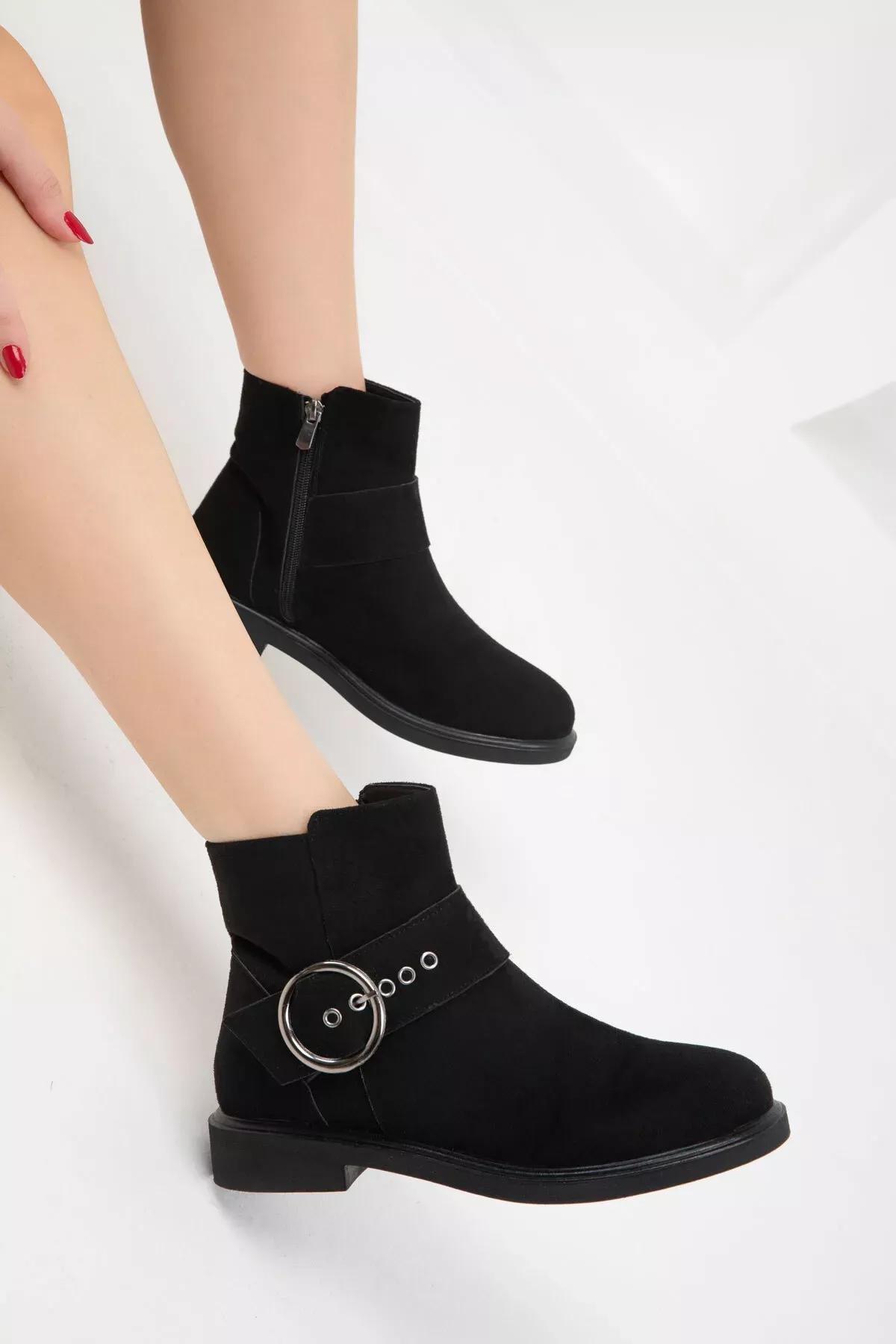 Black Suede Boots, C101_2531, large image number 4