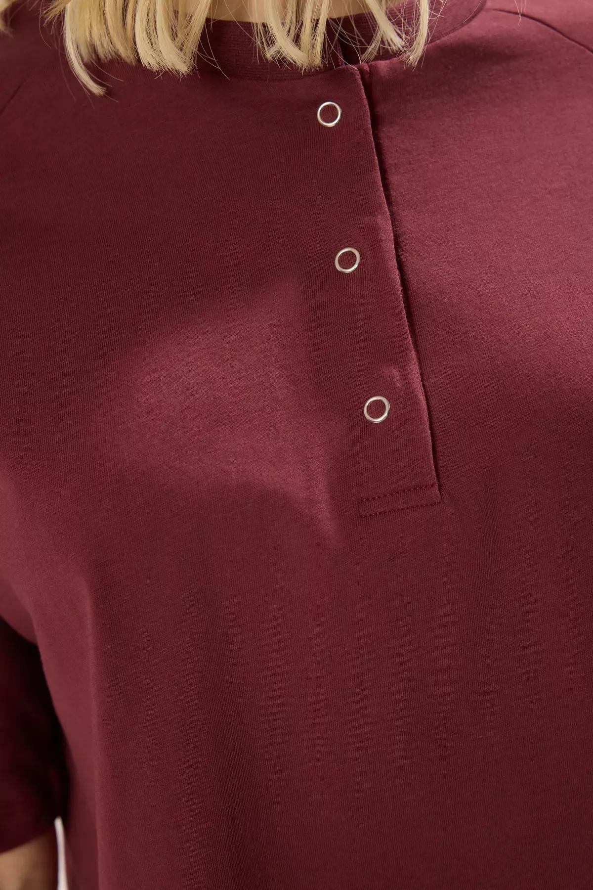 Red Relaxed Crop T-Shirt, C101_7277, large image number 3