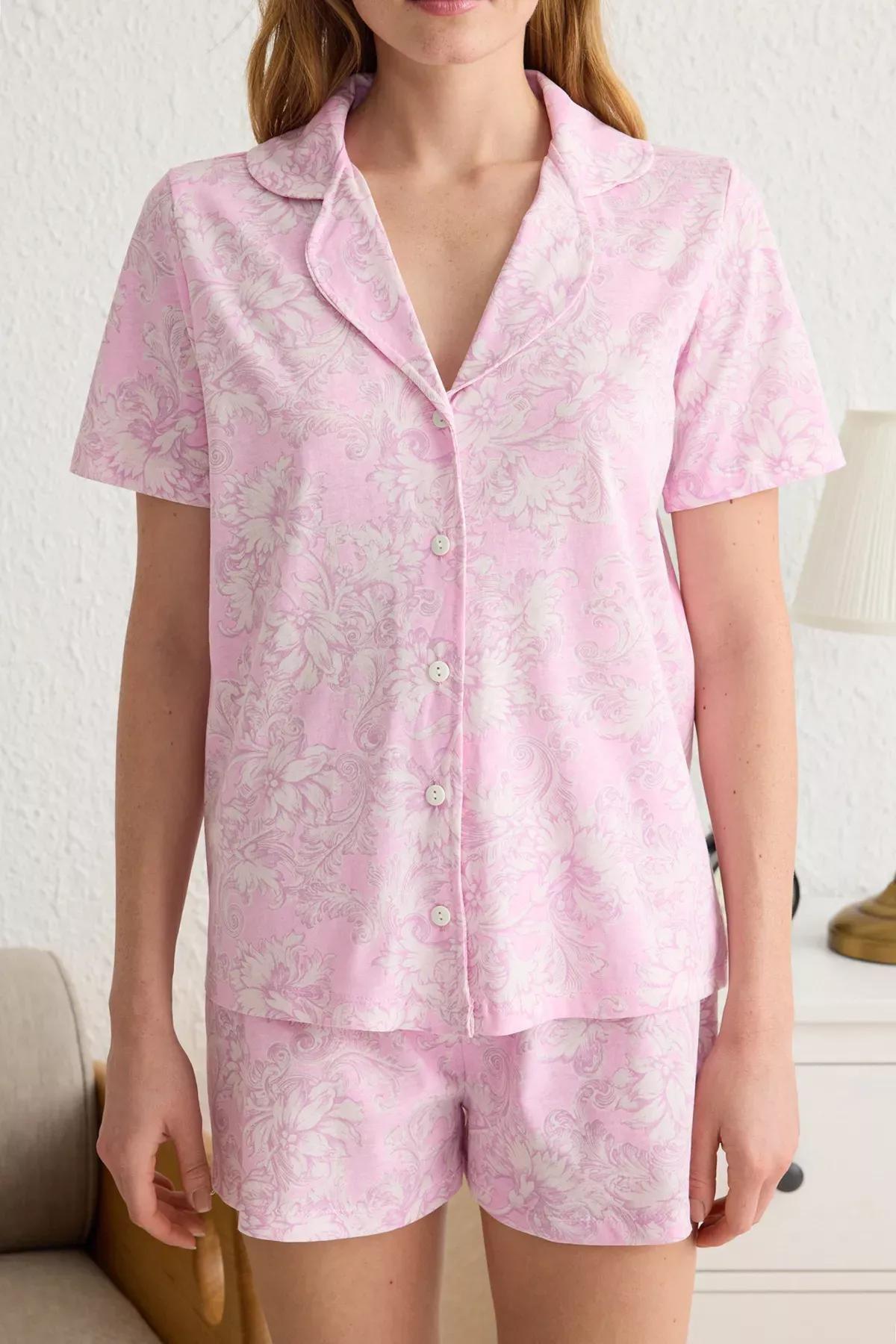 Pink Ethnic Shorts Set, , large image number 2