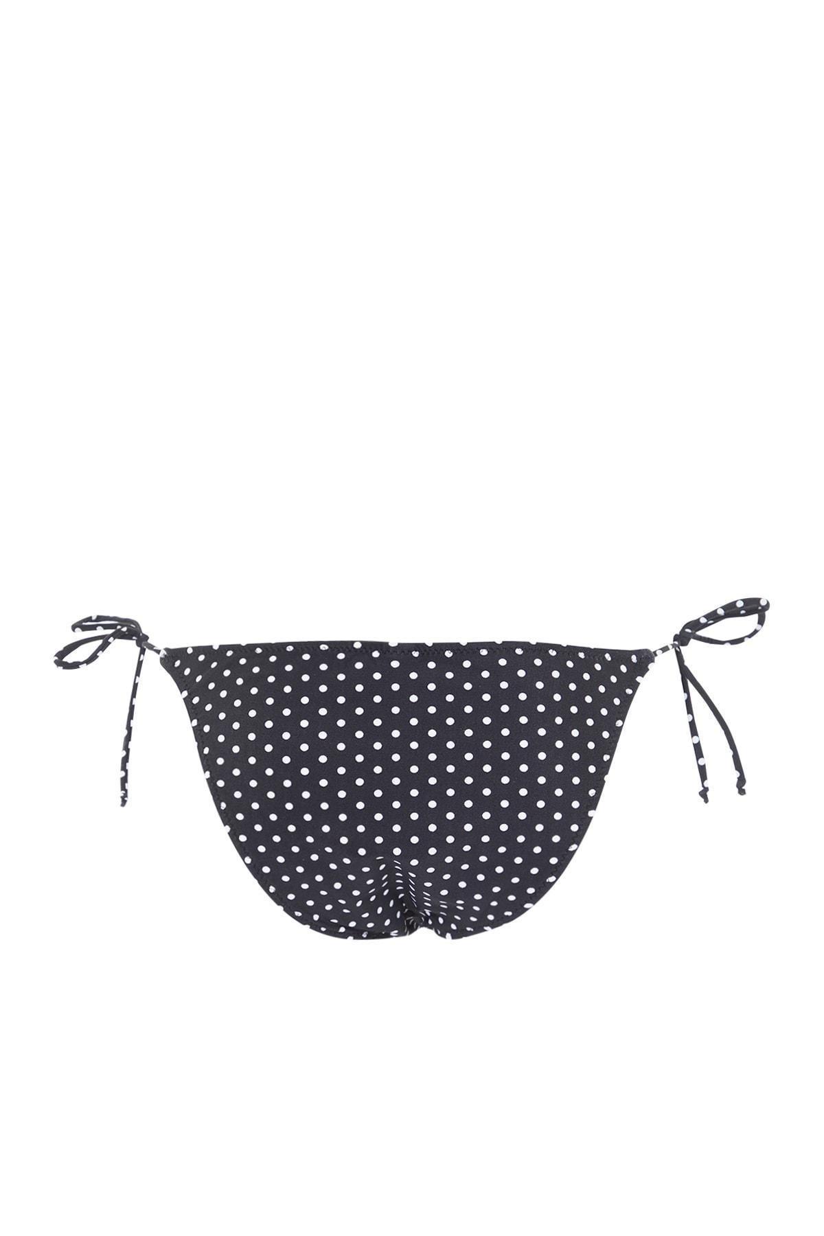 Black Polka Dot Bikini Bottom, , large image number 6
