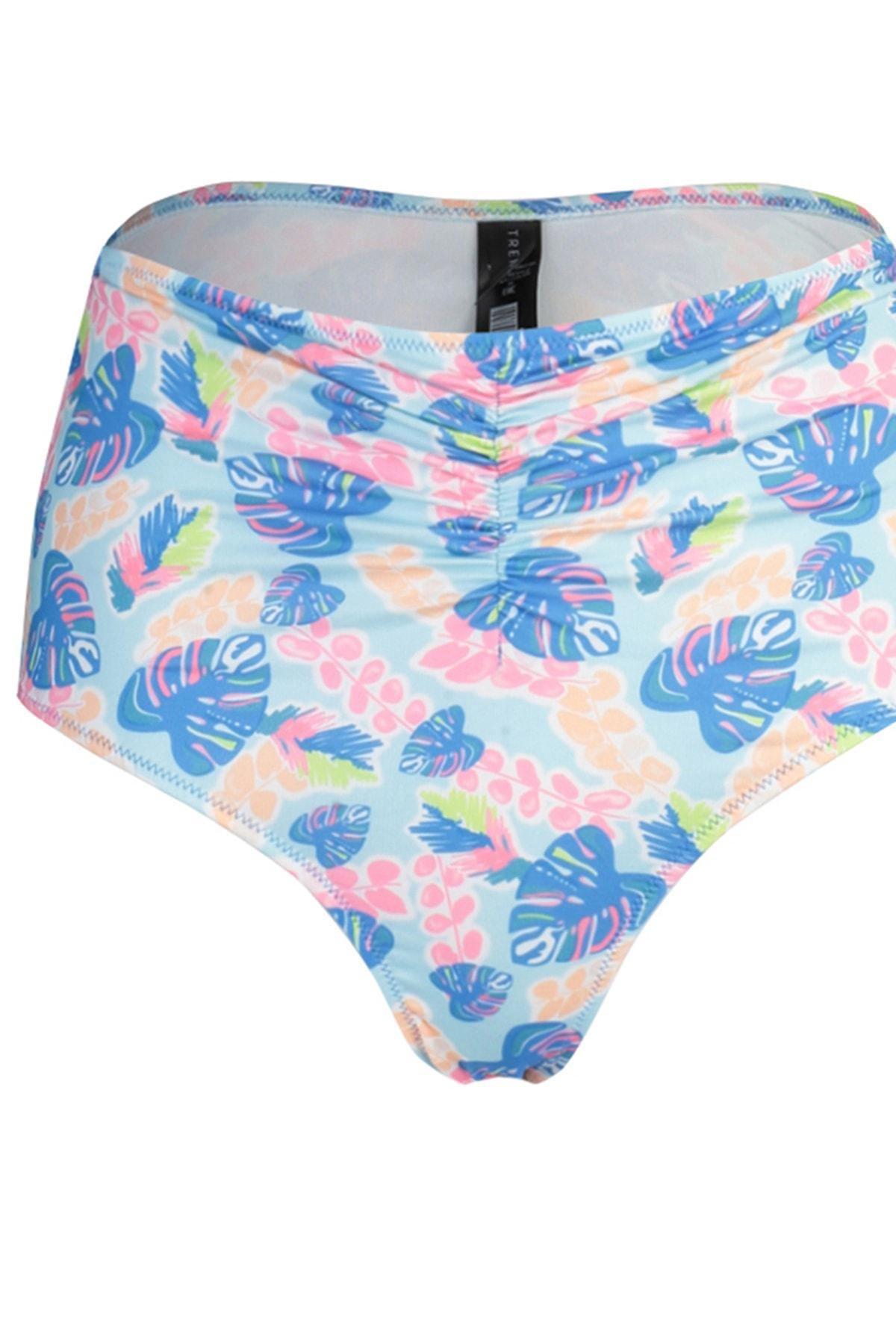 Trendyol - Multicolour Plain Bikini Bottom