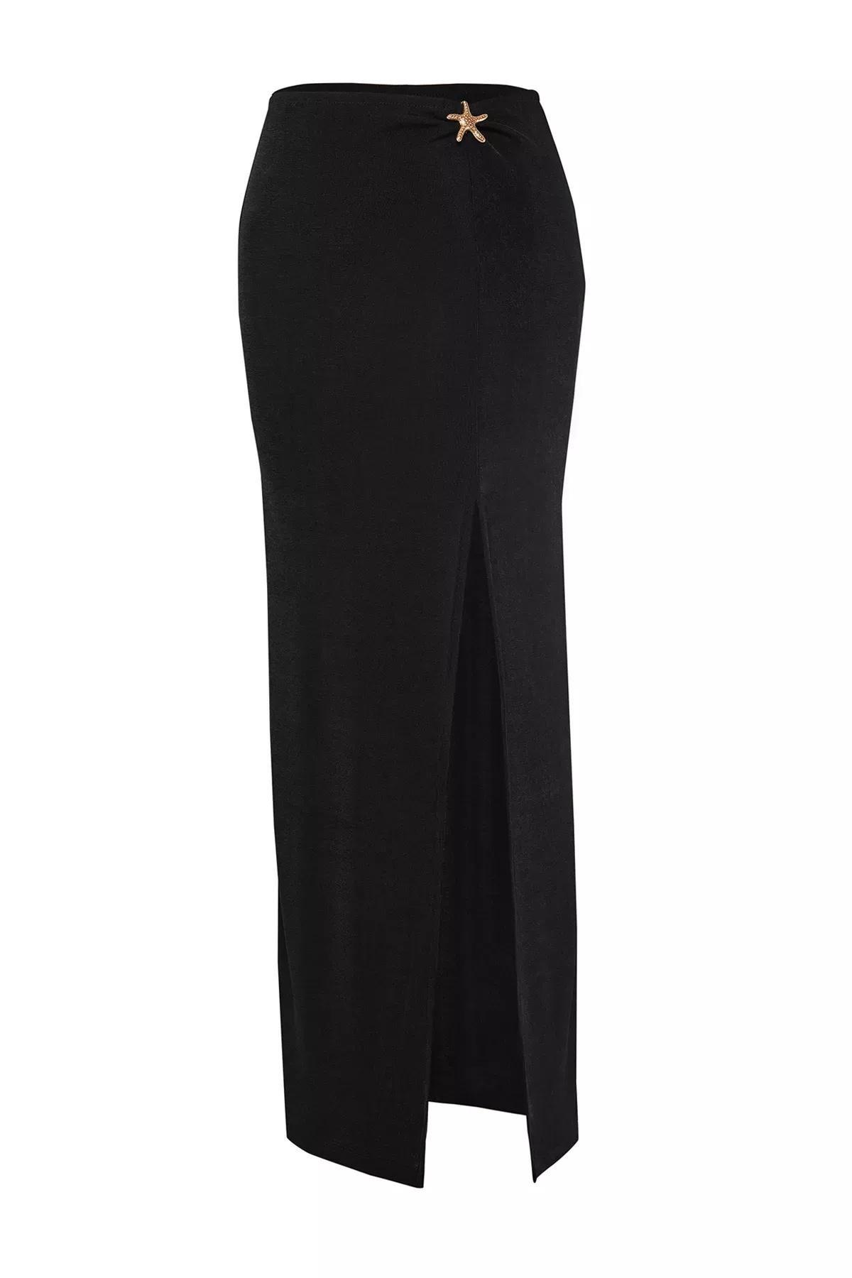 Black Star Accessory maxi Beach Skirt, , large image number 0