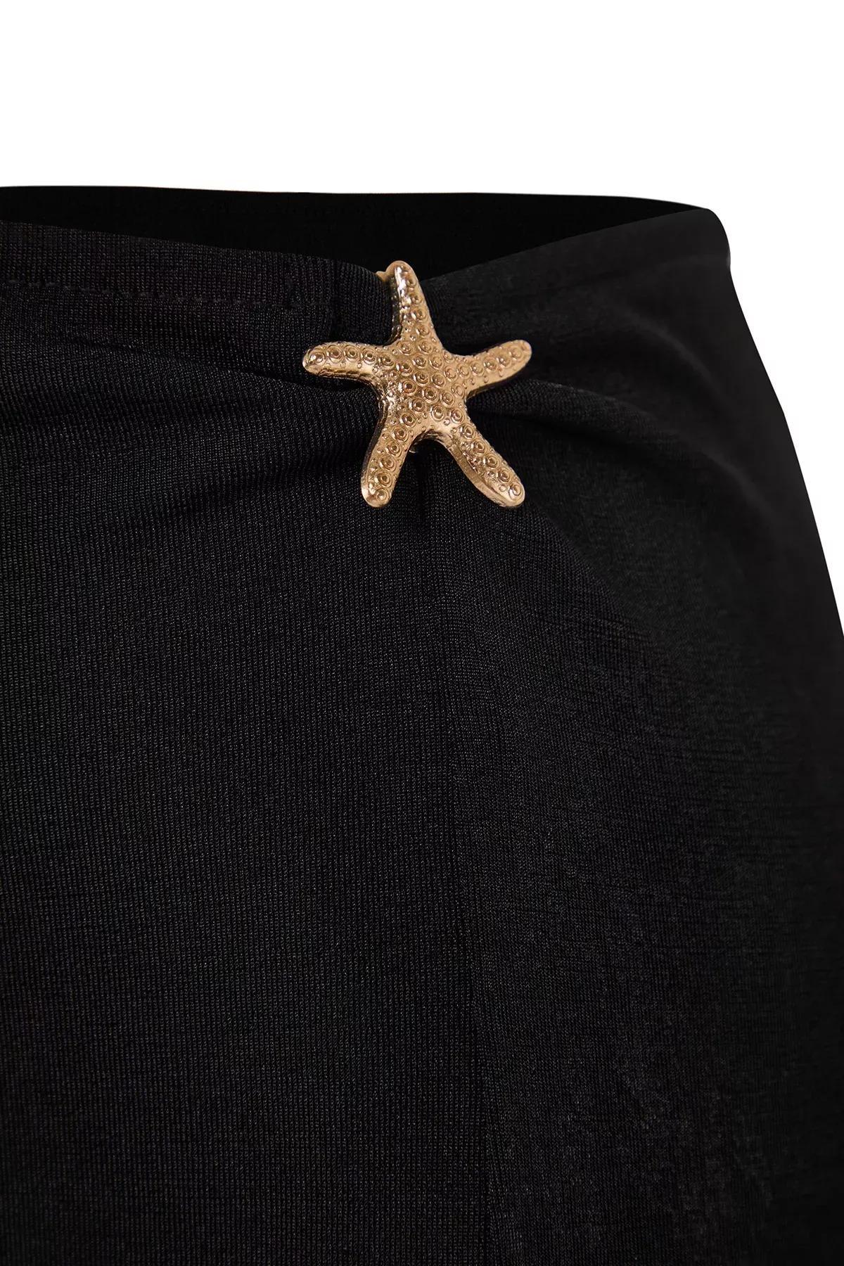 Black Star Accessory maxi Beach Skirt, , large image number 2
