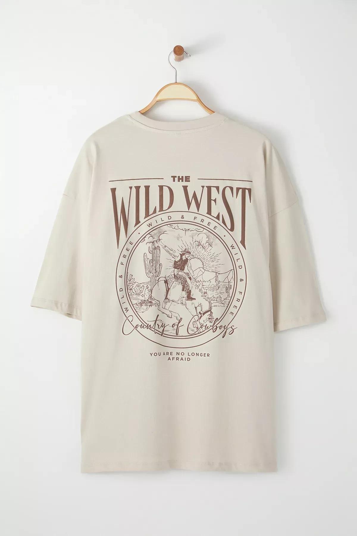 Big Size Grey T-Shirt, STONE, large image number 2