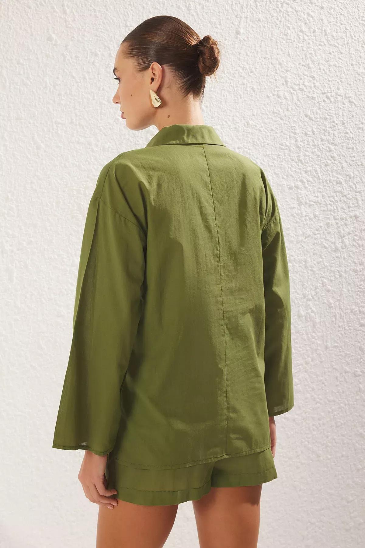 Green Shirt Shorts Beach Set, , large image number 4