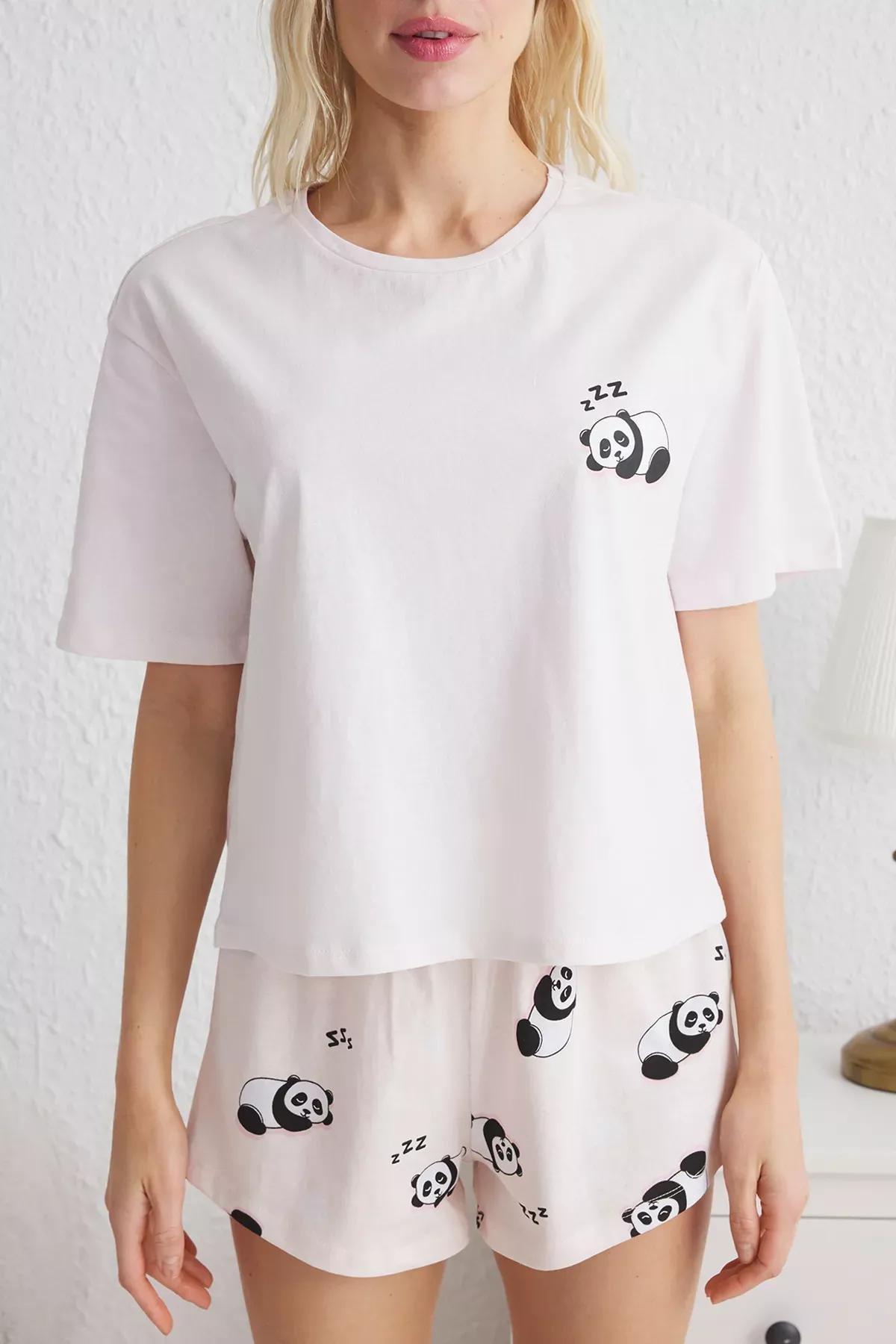 Pink Panda Pajama Set, , large image number 2