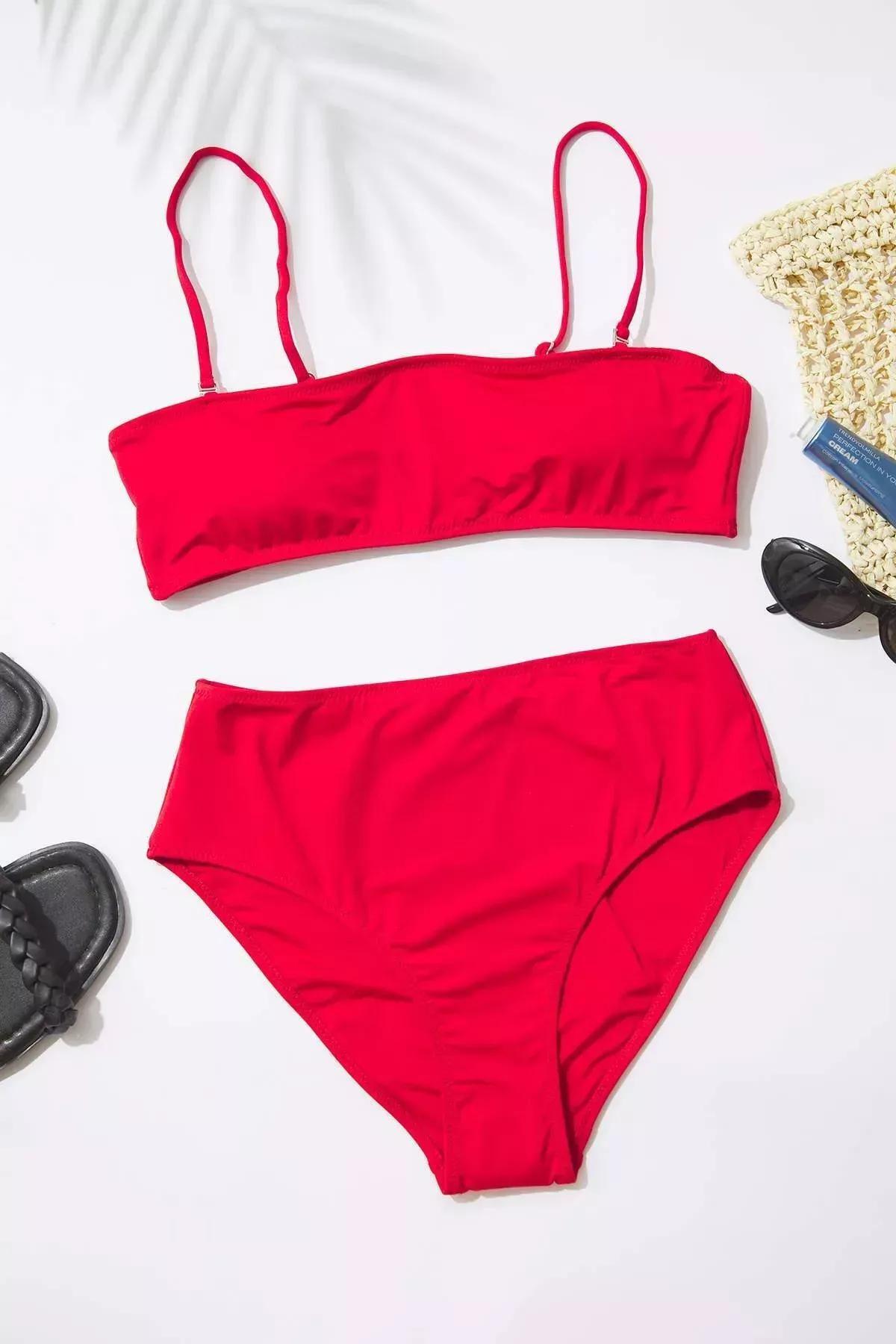 Red High-Waist Bikini Bottom, C101_1831, medium