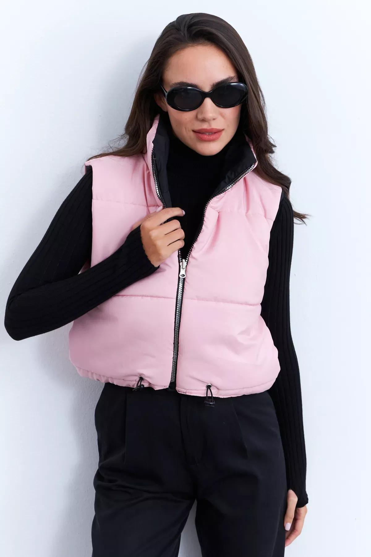 Pink-Black Double-Sided Inflatable Vest, C101_1815, large image number 1