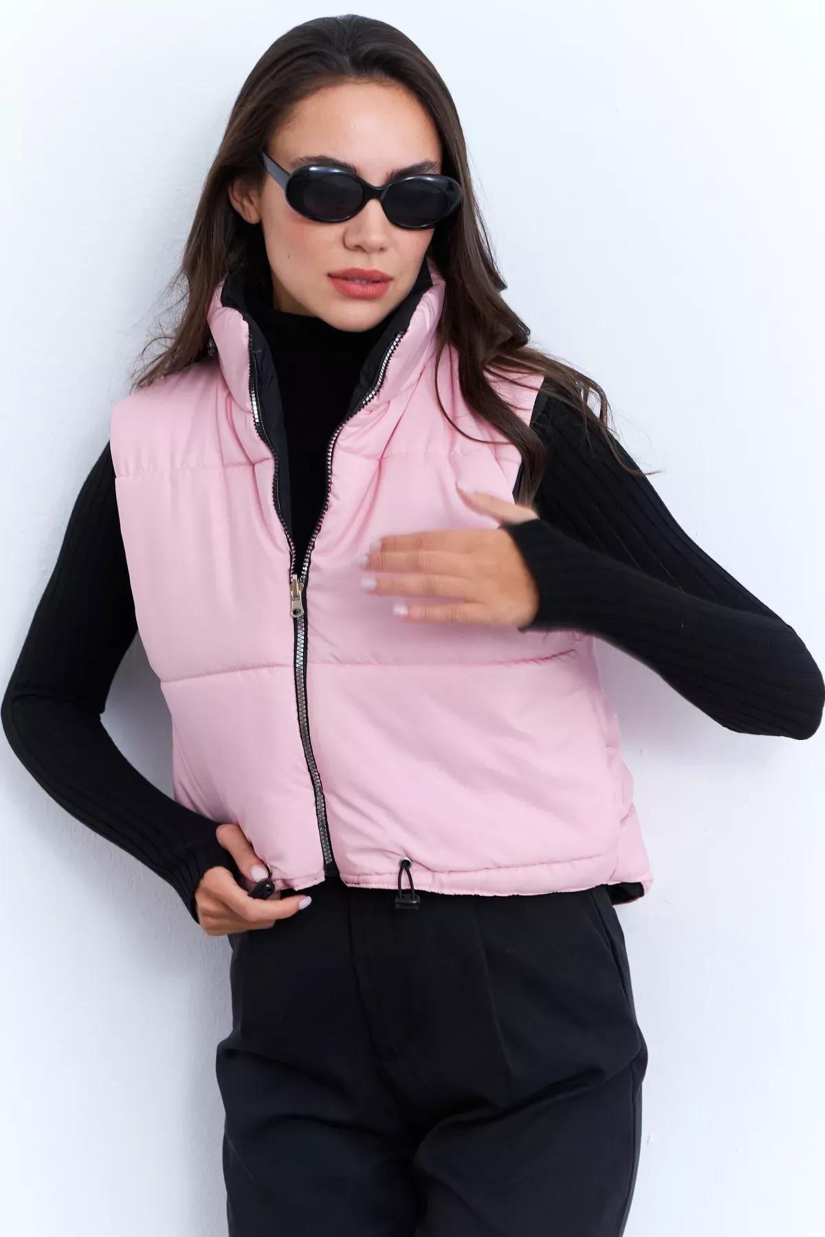 Pink-Black Double-Sided Inflatable Vest, C101_1815, large image number 2
