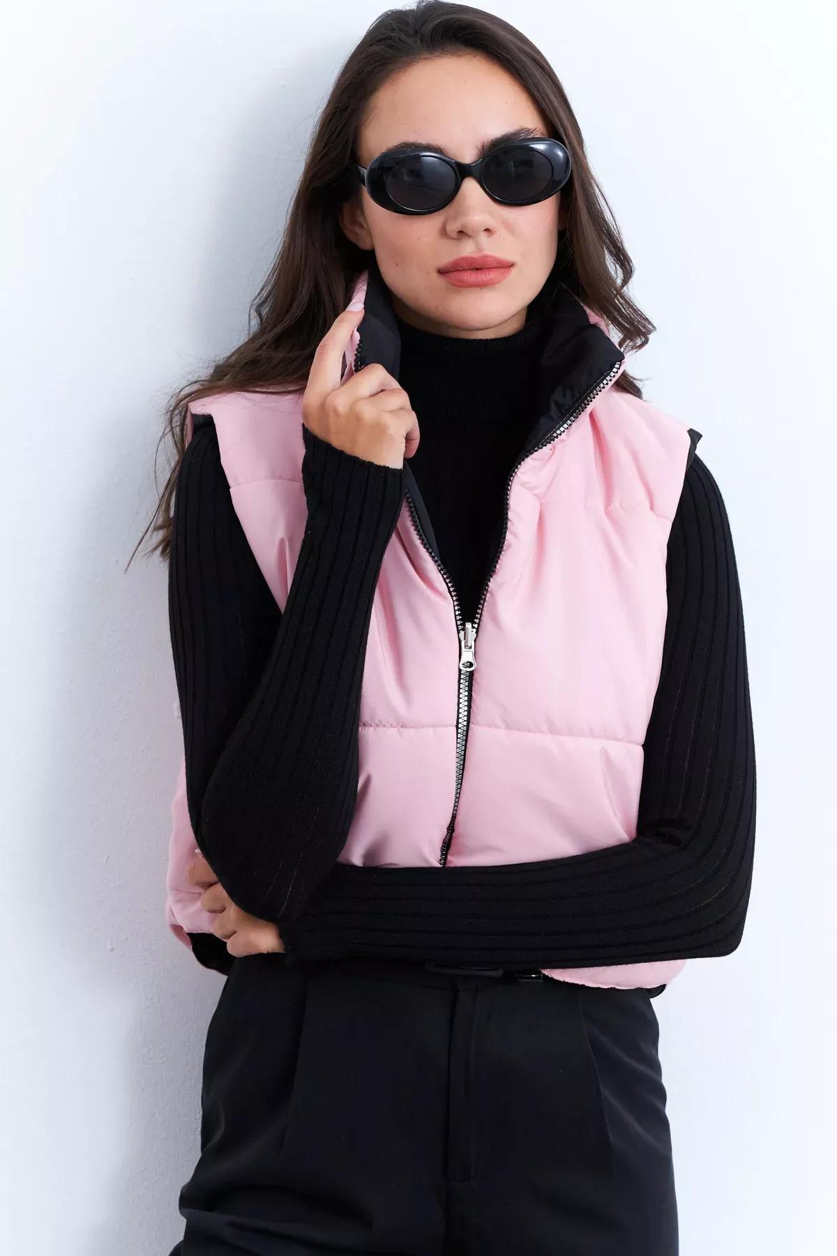 Pink-Black Double-Sided Inflatable Vest, C101_1815, large image number 3