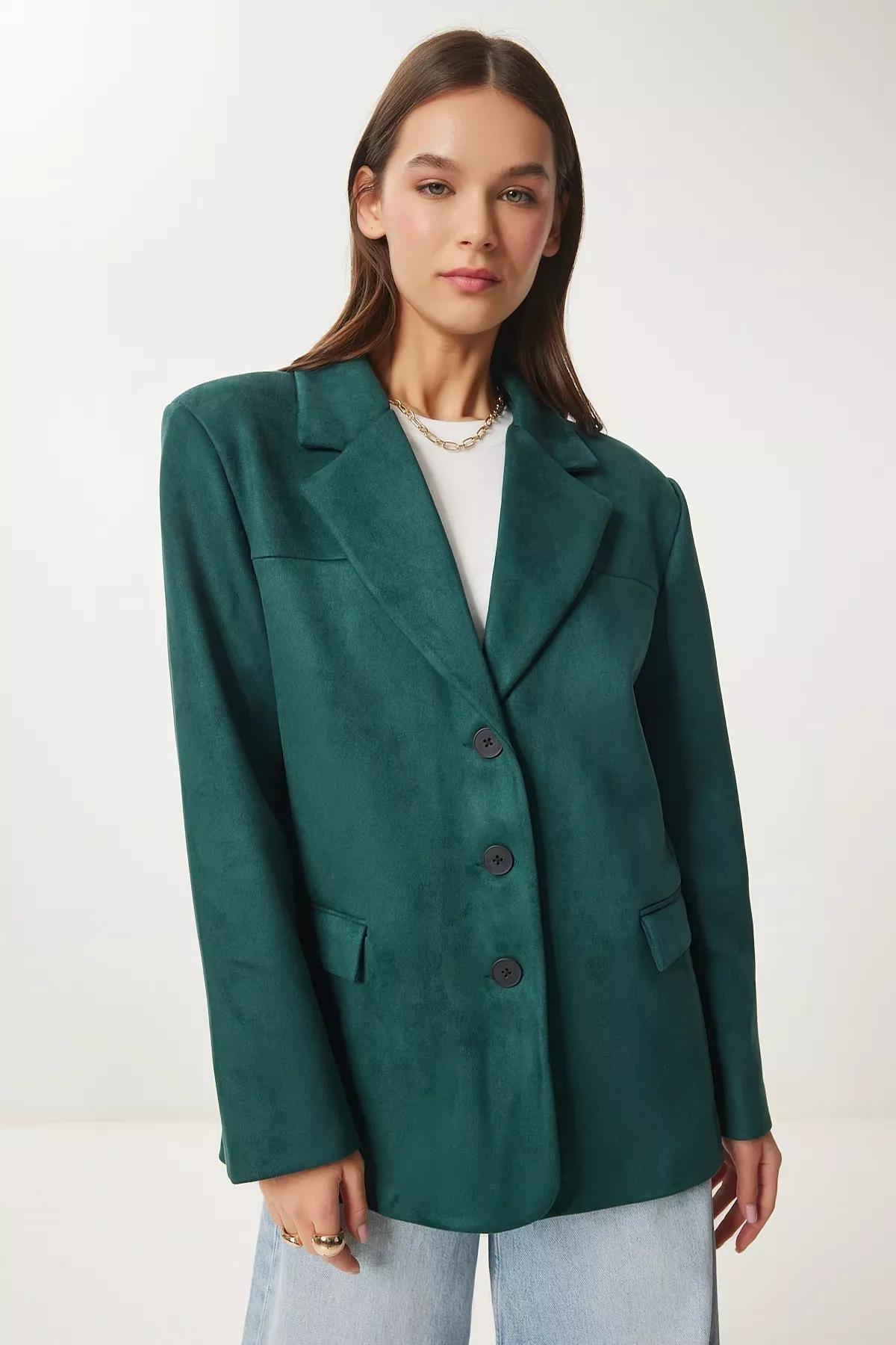Emerald Double Breasted Blazer, , large image number 0