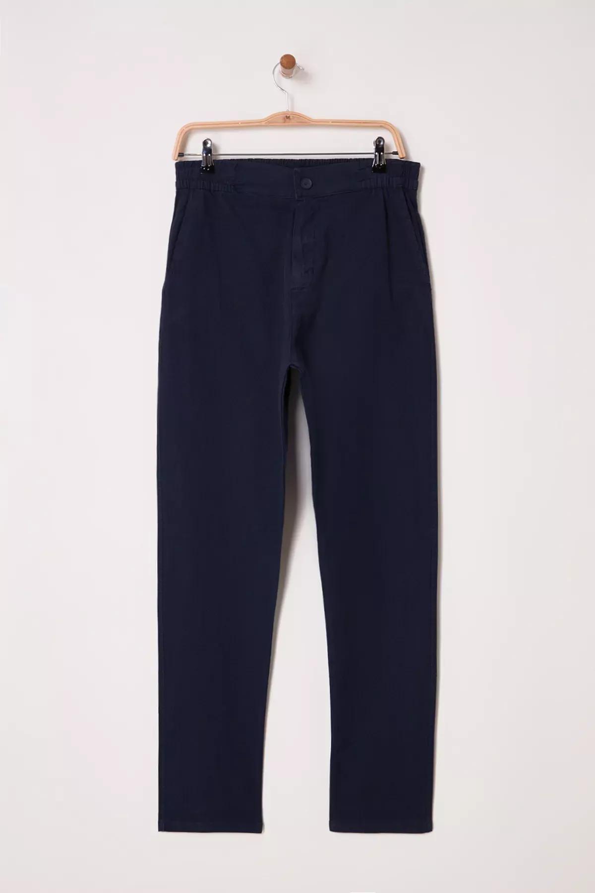Blue Regular Fit Trousers, , large image number 4