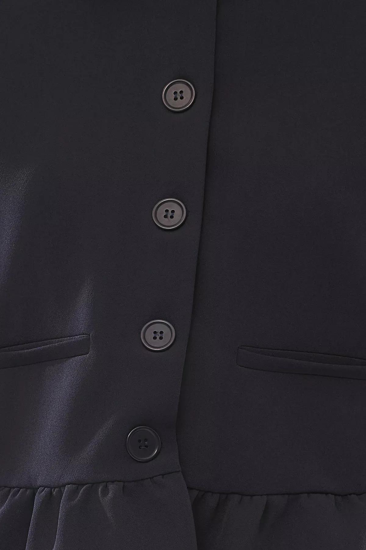 Navy Plain Single Breasted Blazer, , large image number 2