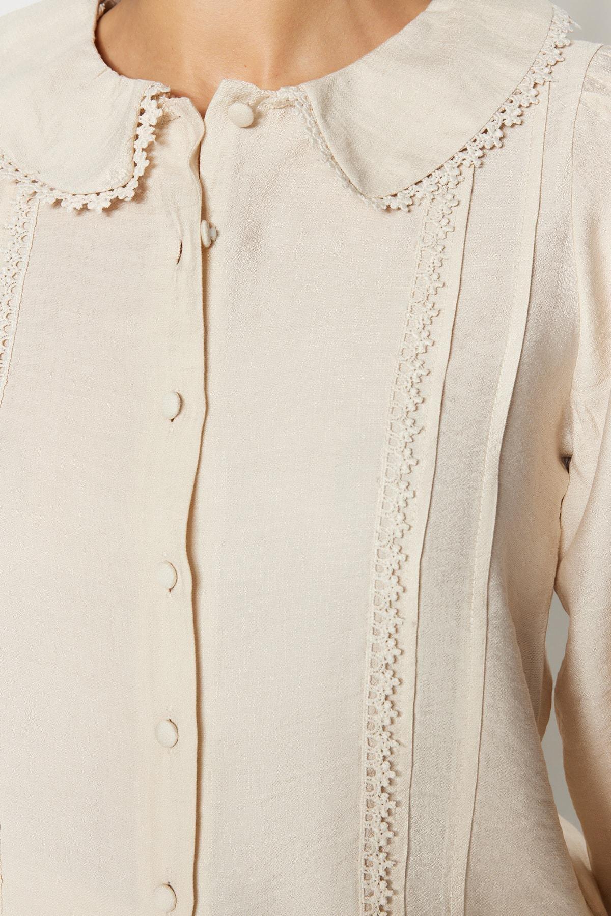 Grey Balloon Sleeves Shirt, , large image number 4