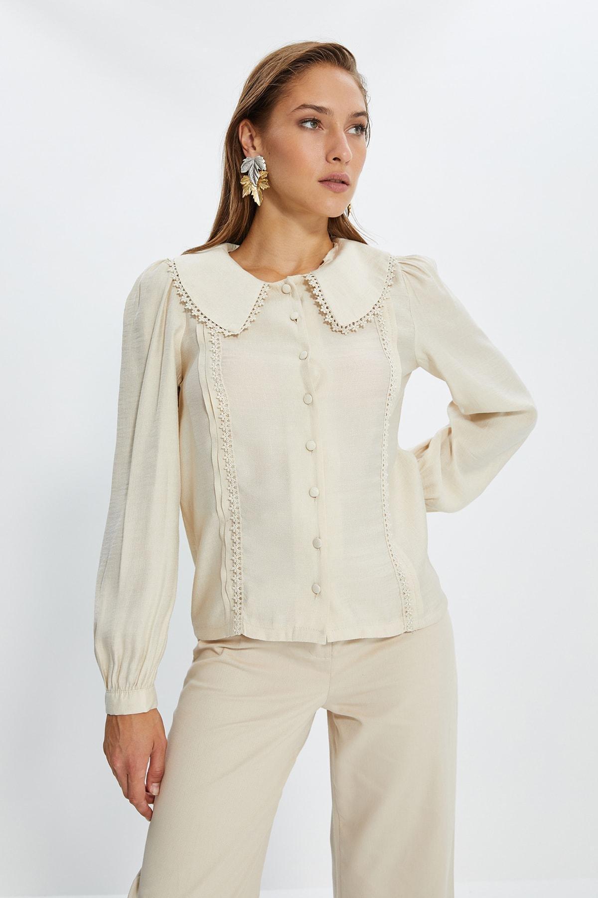 Grey Balloon Sleeves Shirt, , large image number 5