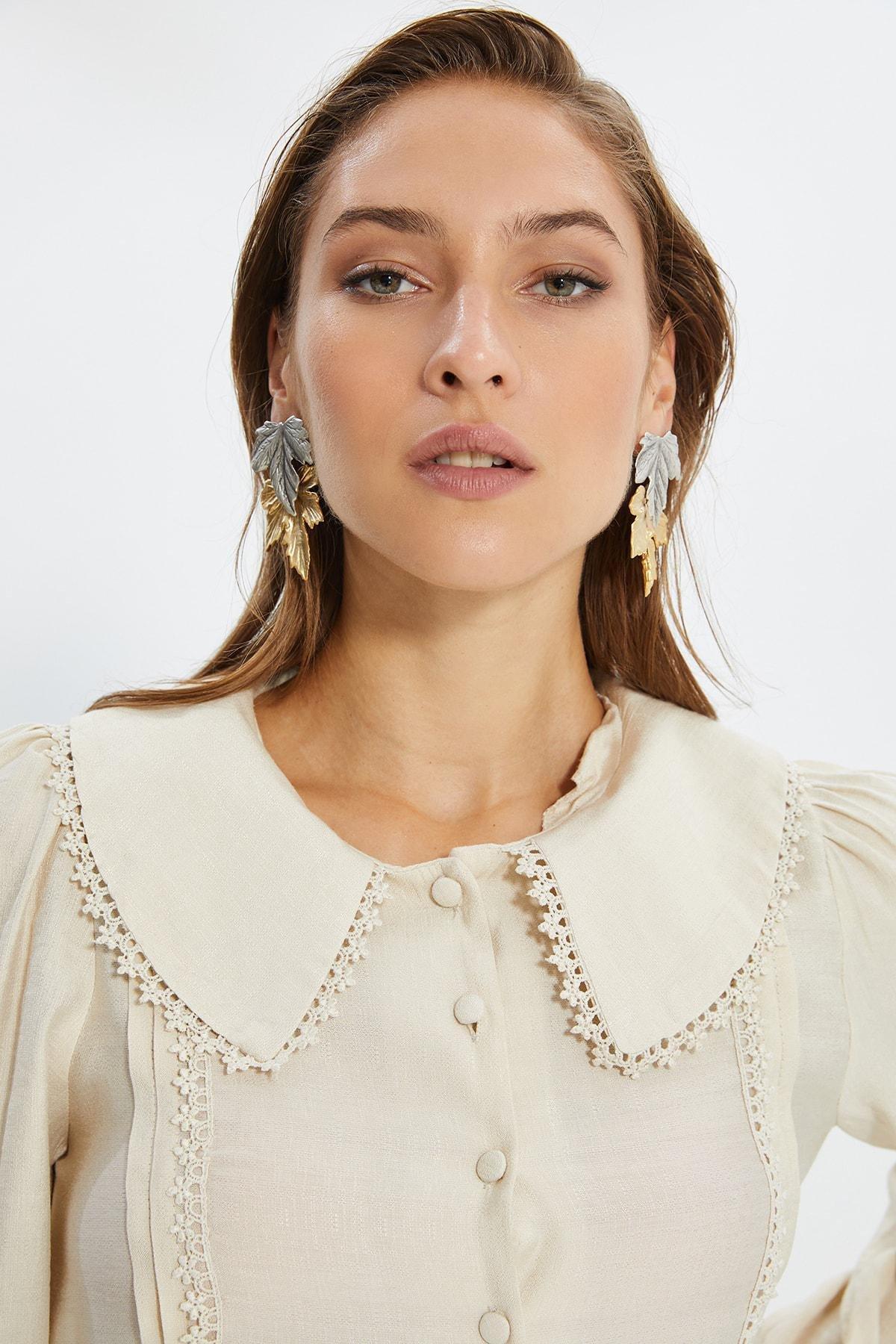 Grey Balloon Sleeves Shirt, , large image number 9