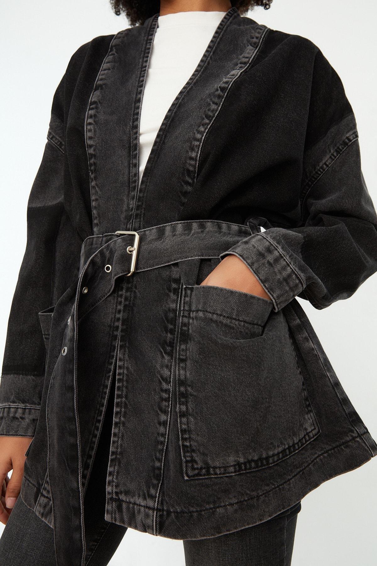 Grey Regular Jacket, , large image number 4