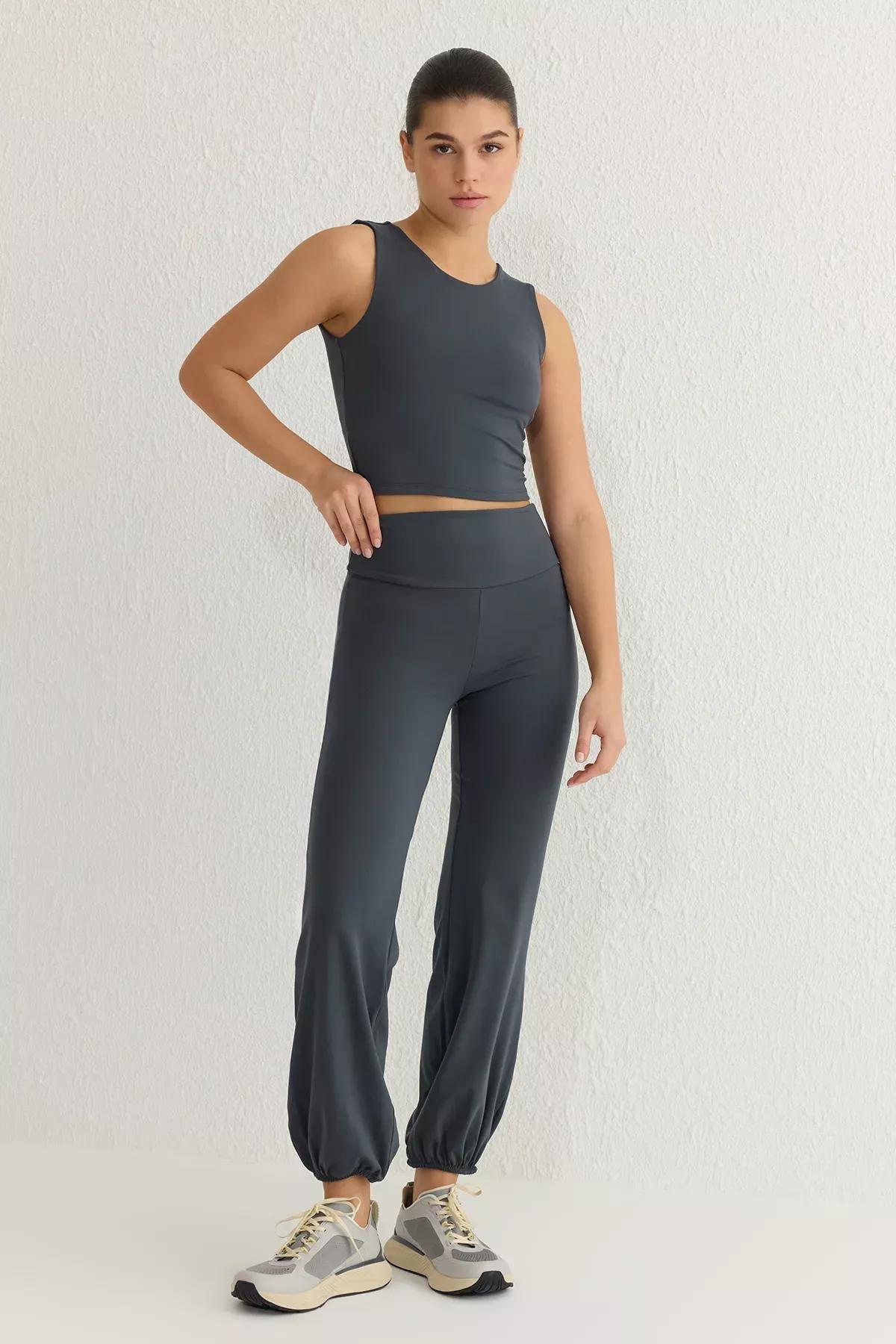 Grey Reflective Sports Sweatpants, , large image number 0