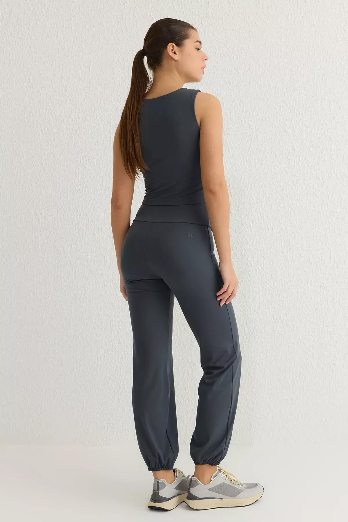 Grey Reflective Sports Sweatpants, , large image number 3