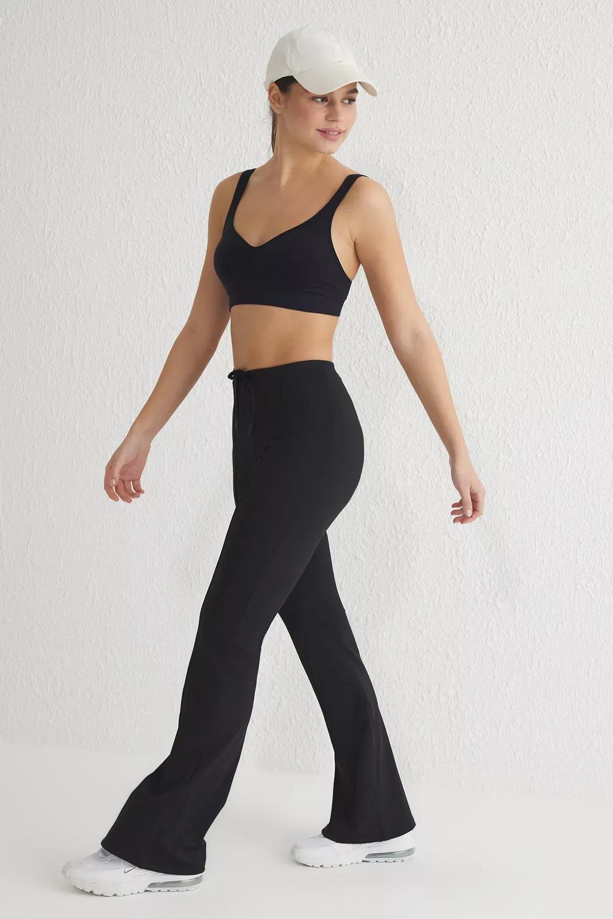 Black Scuba Binding Detail Sweatpants, , large image number 1