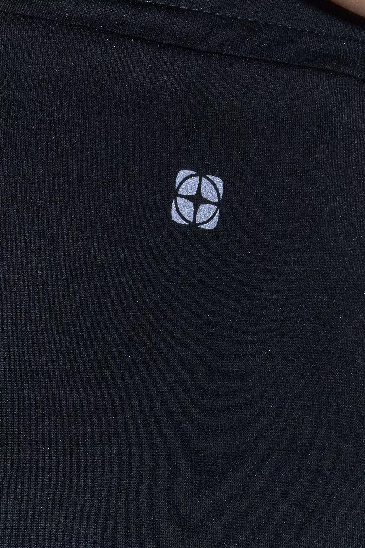 Black Reflective Pocket Knit Sweatpants, , large image number 3