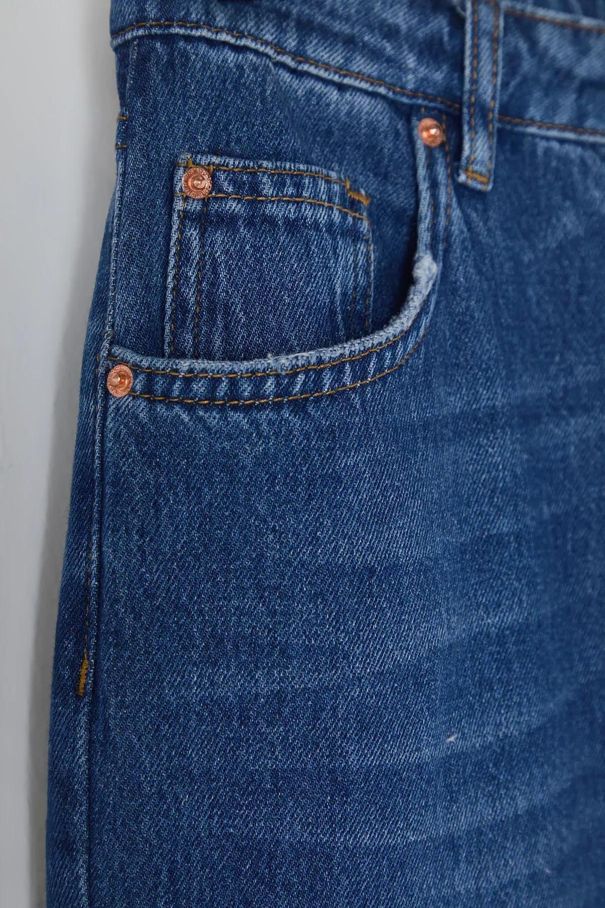 Blue High-Waist Jeans, , large image number 5