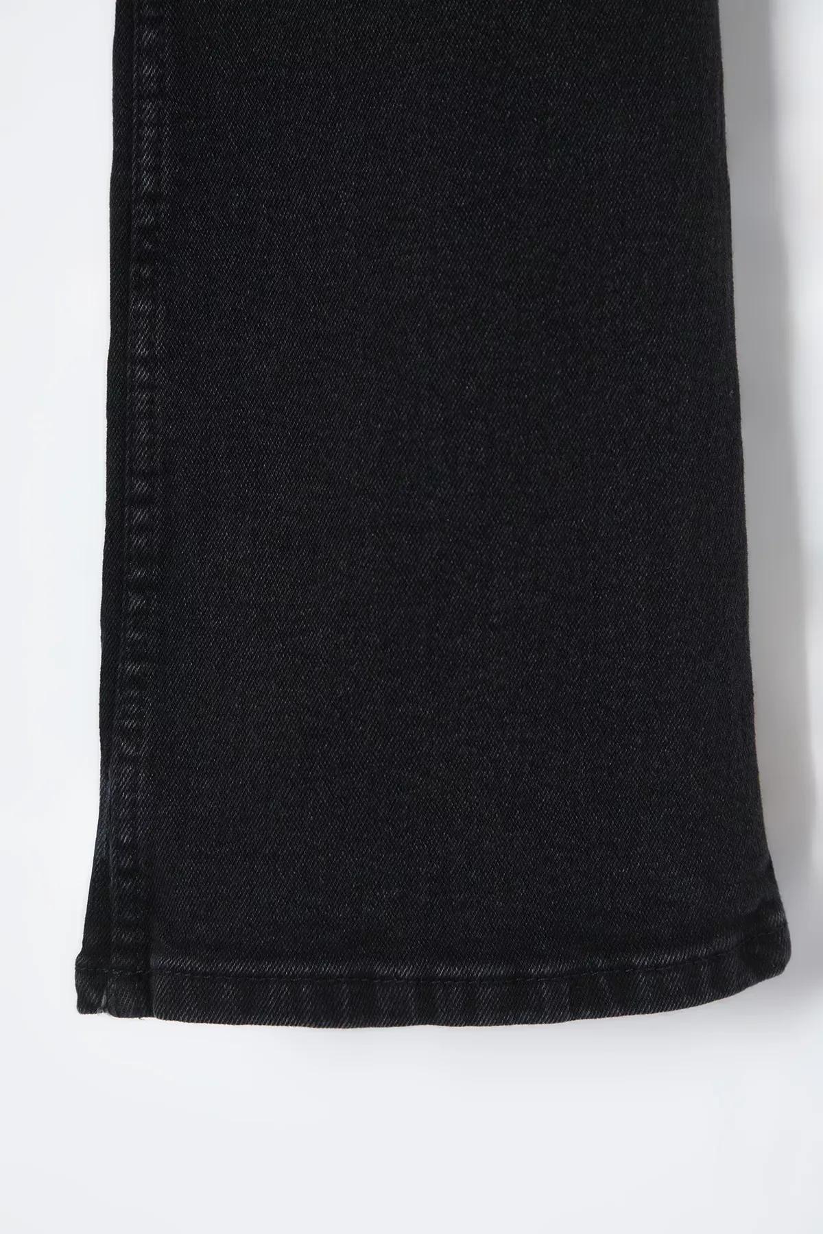 Black High-Waist Flare Jeans, , large image number 6