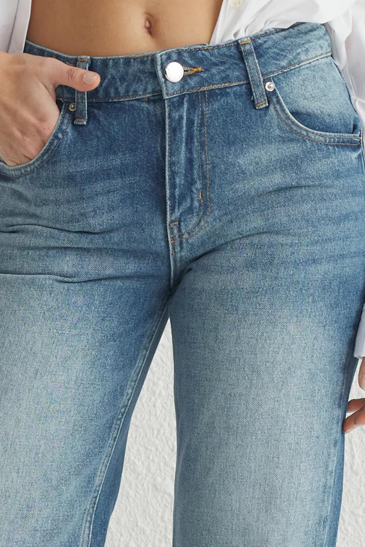 Sustainable Blue Wide Jeans, , large image number 2