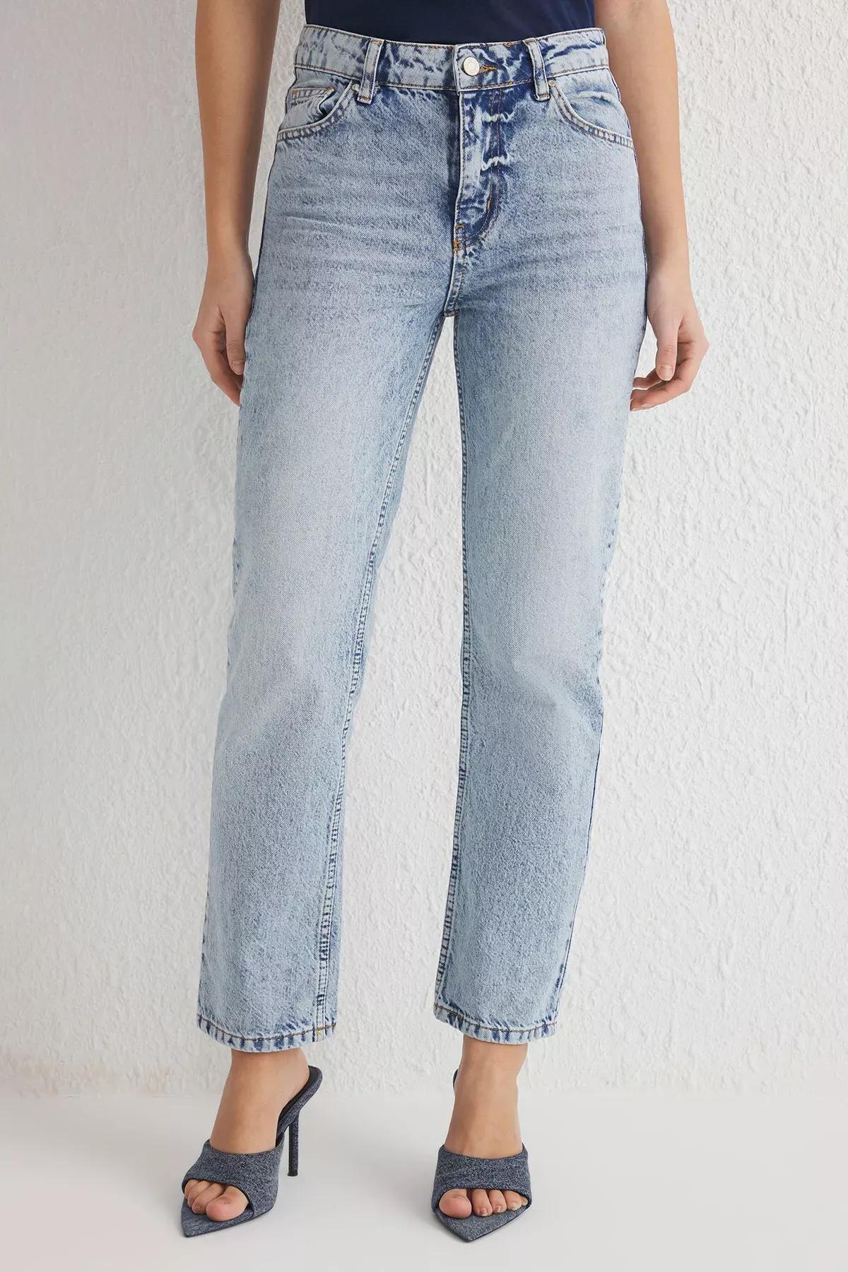 Blue Straight Fit Jeans, , large image number 2