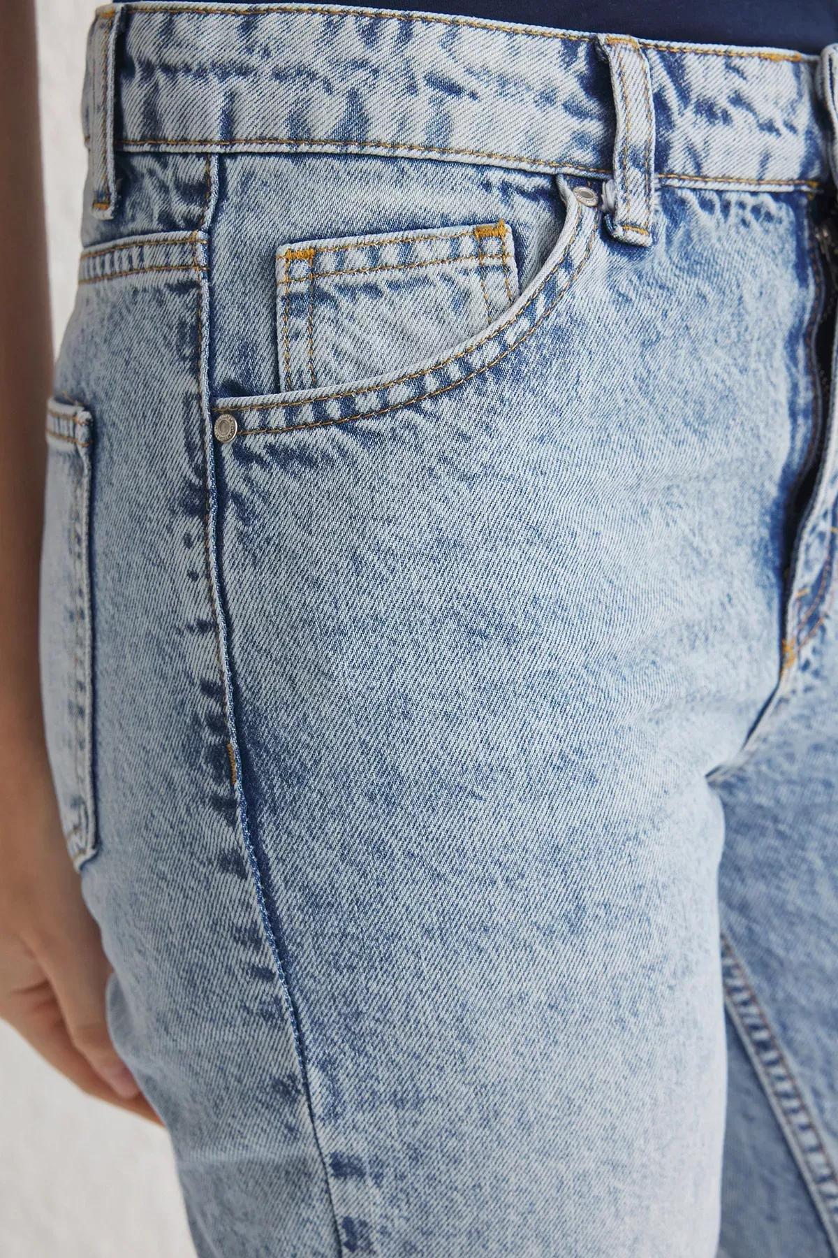Blue Straight Fit Jeans, , large image number 3