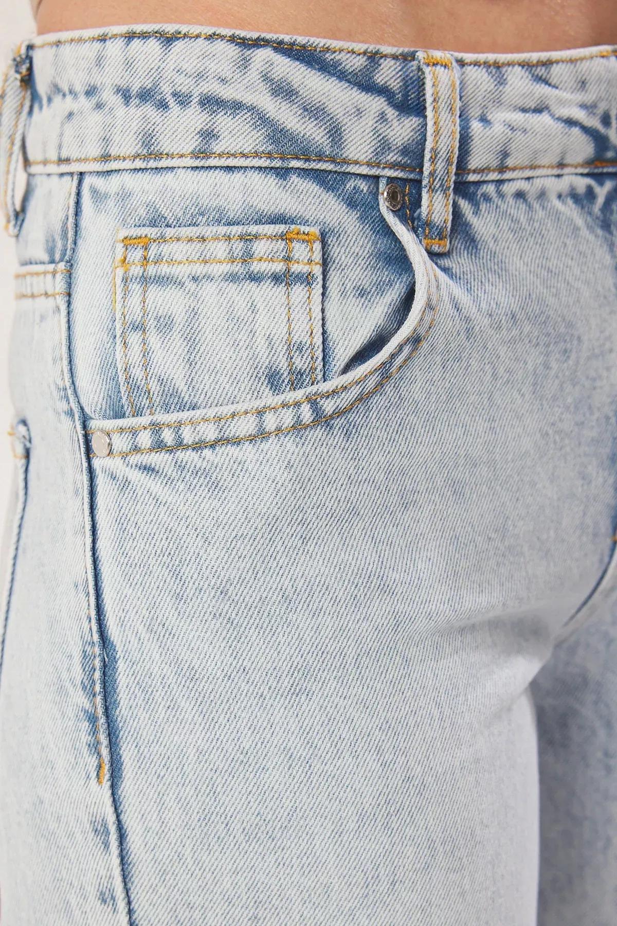 Blue Sustainable Low Waist Jeans, , large image number 3
