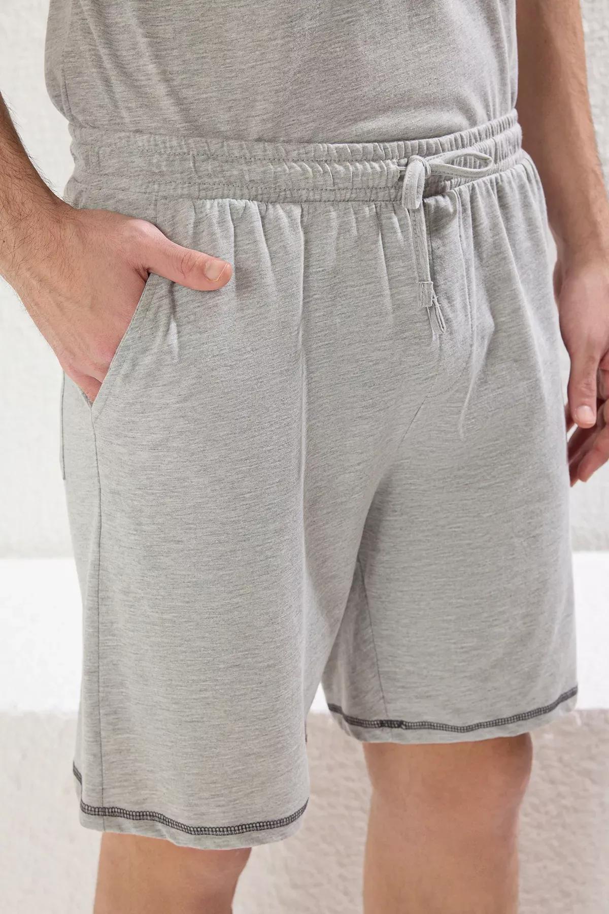 Grey Karyoka Stitched Pajama Set, C101_1653, large image number 3