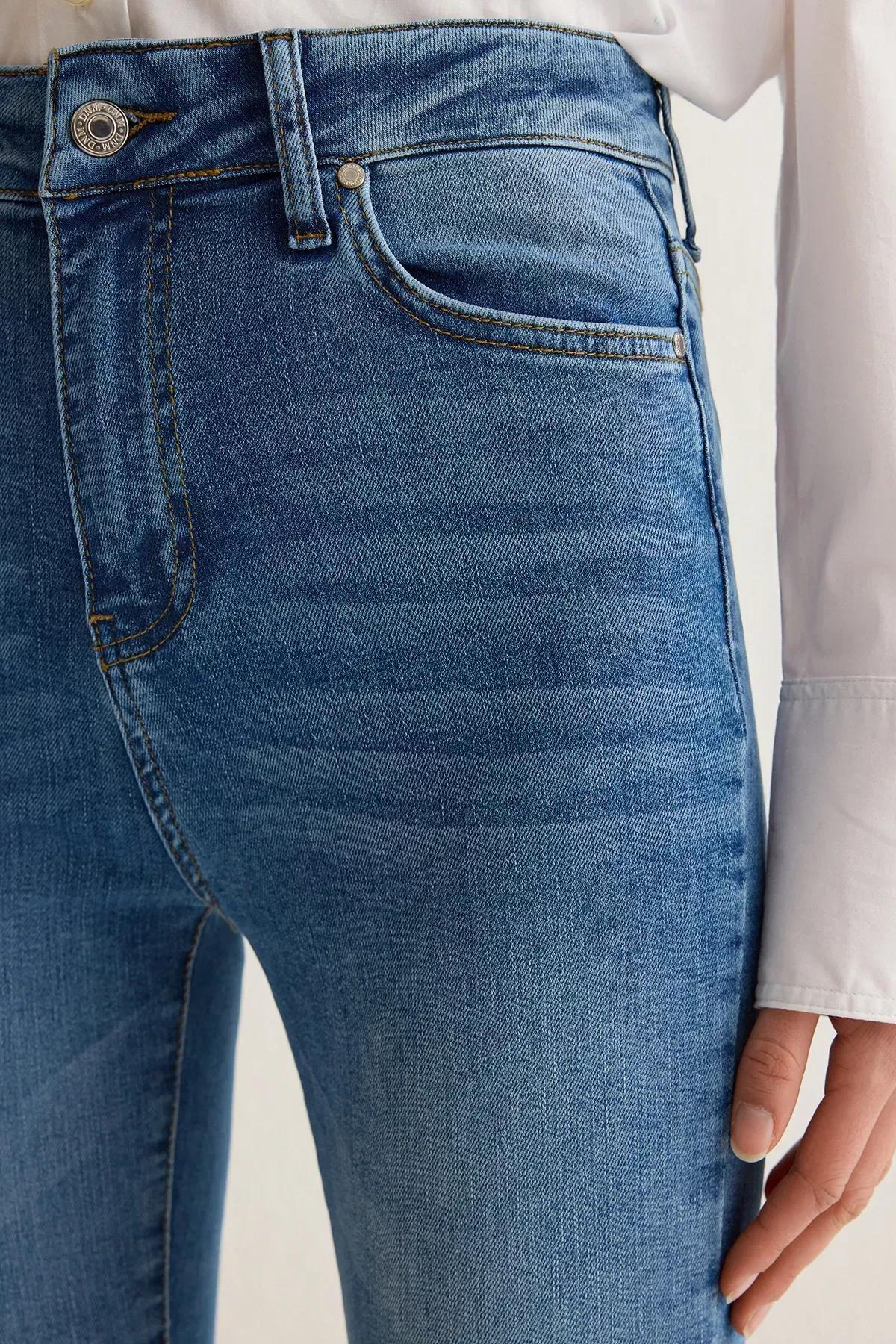 Blue Skinny High-Waist Jeans, , large image number 3