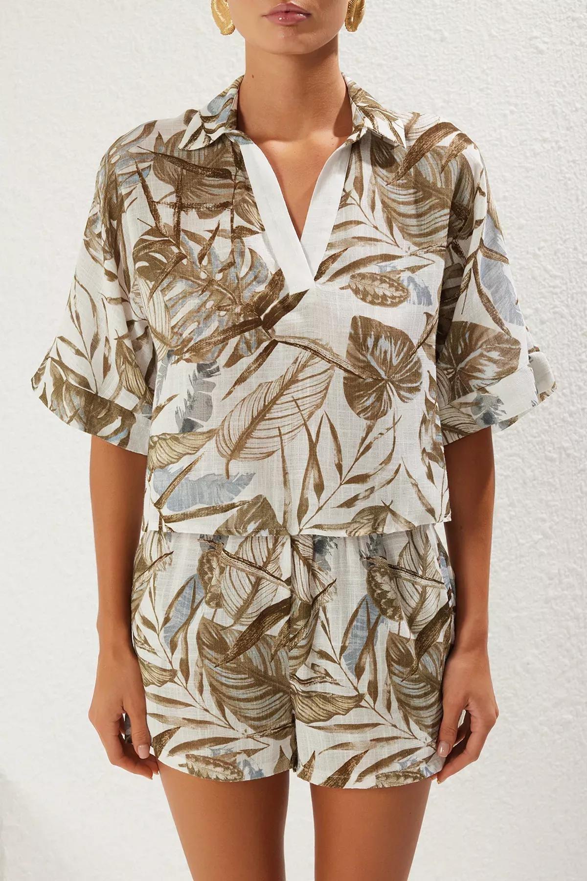 Multicolour Patterned Woven Co-Ord Set, , large image number 2