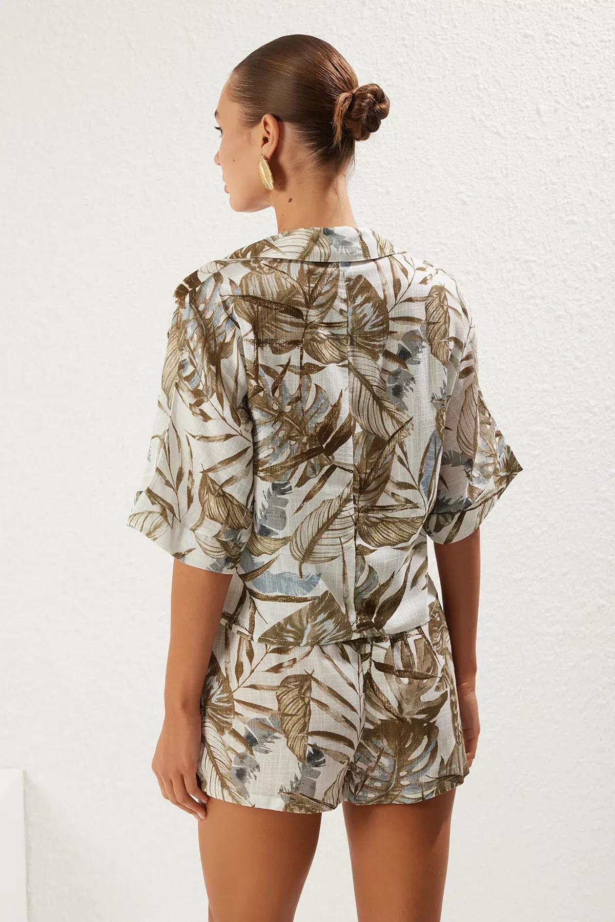 Multicolour Patterned Woven Co-Ord Set, , large image number 4