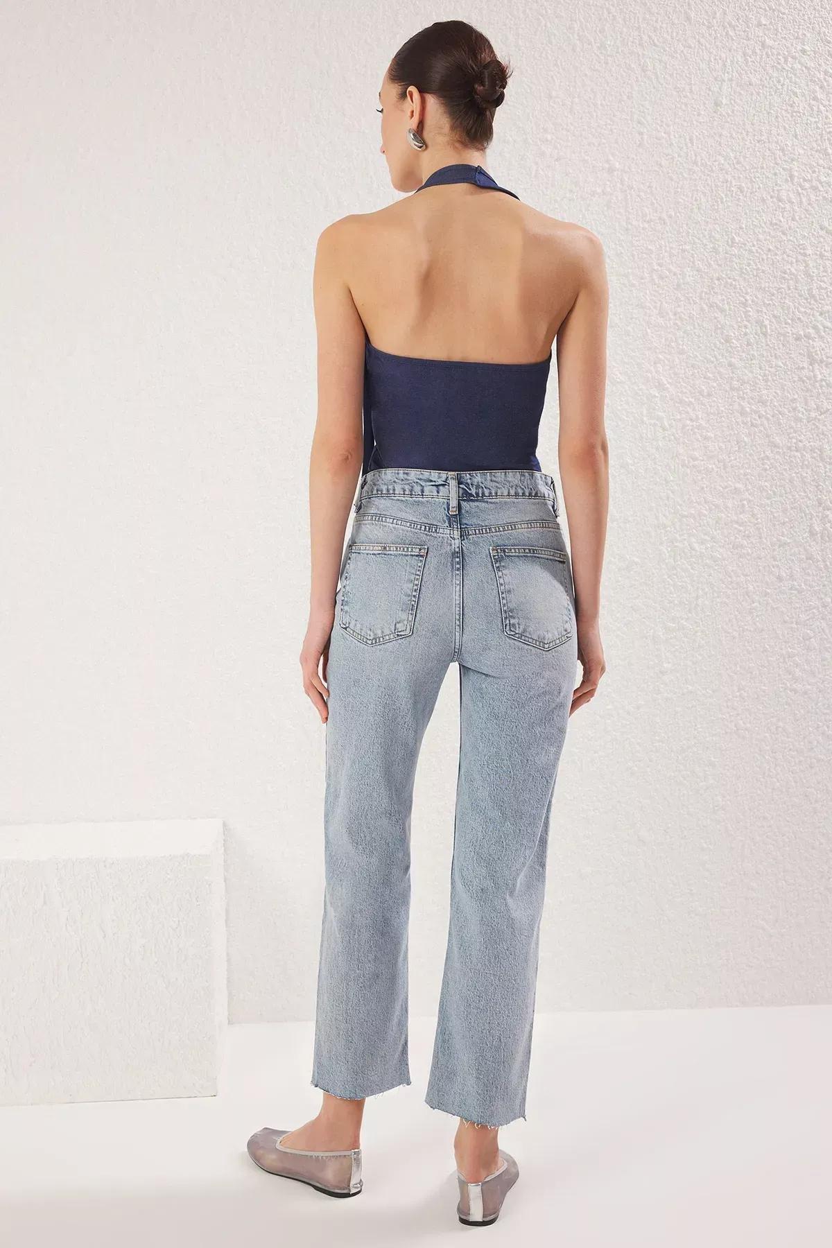 Light Blue Comfort Fit Jeans, LIGHT BLUE, large image number 4
