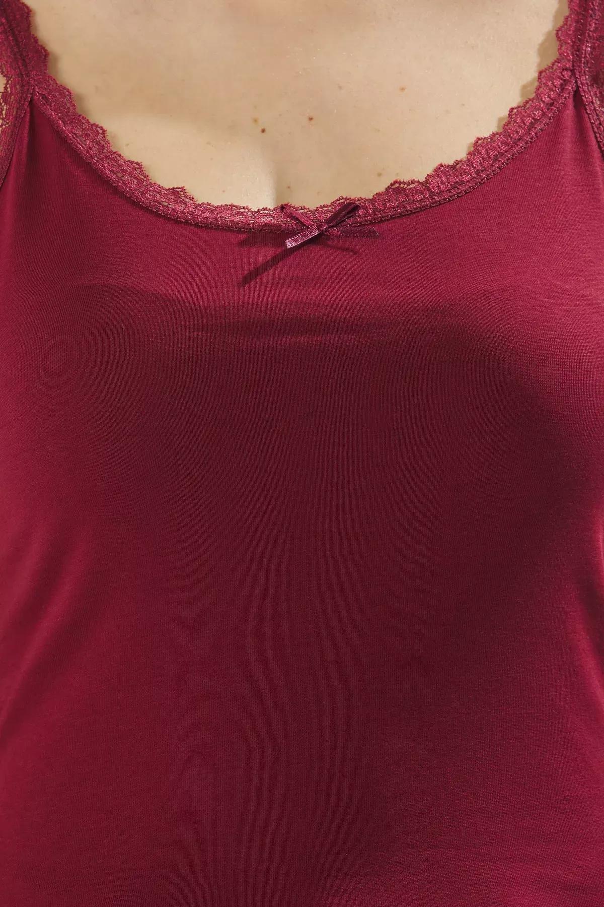 Red Bow Detail Knitted Blouse, C101_7277, large image number 3