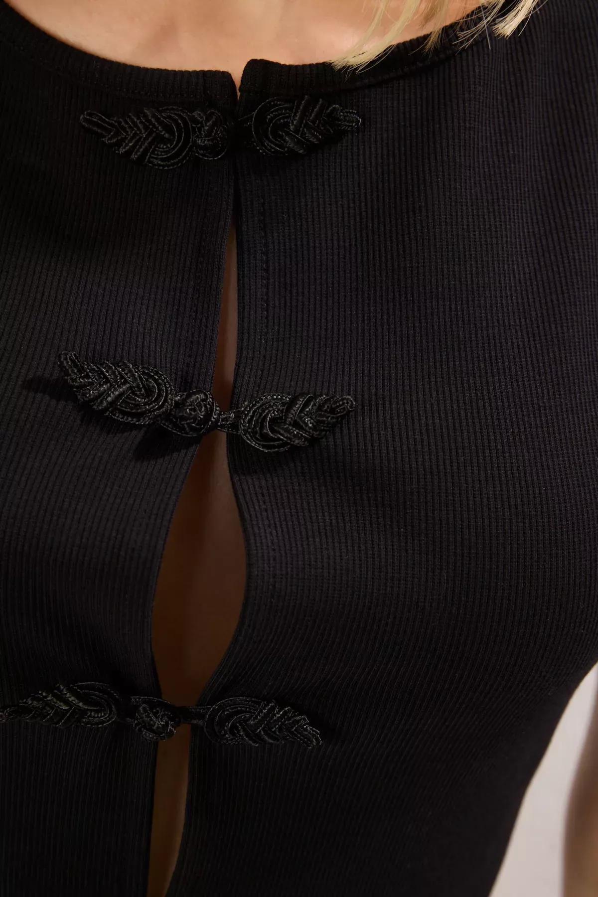 Black Bow Pool Collar Blouse, , large image number 3