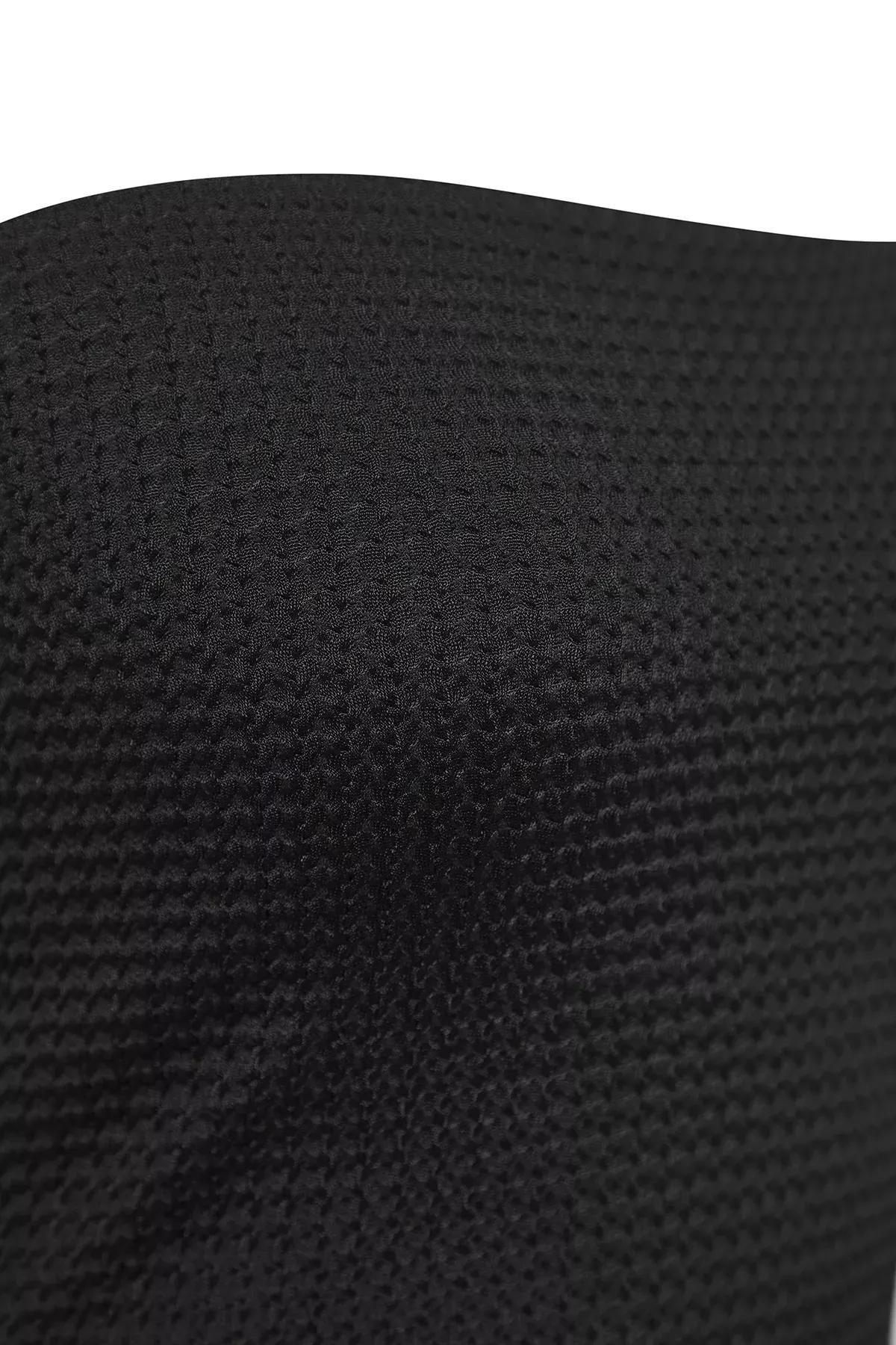 Black Strapless Bodycon Maxi Knit Dress, , large image number 5