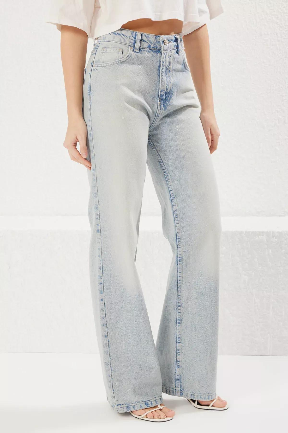 Blue High-Waist Jeans, , large image number 2