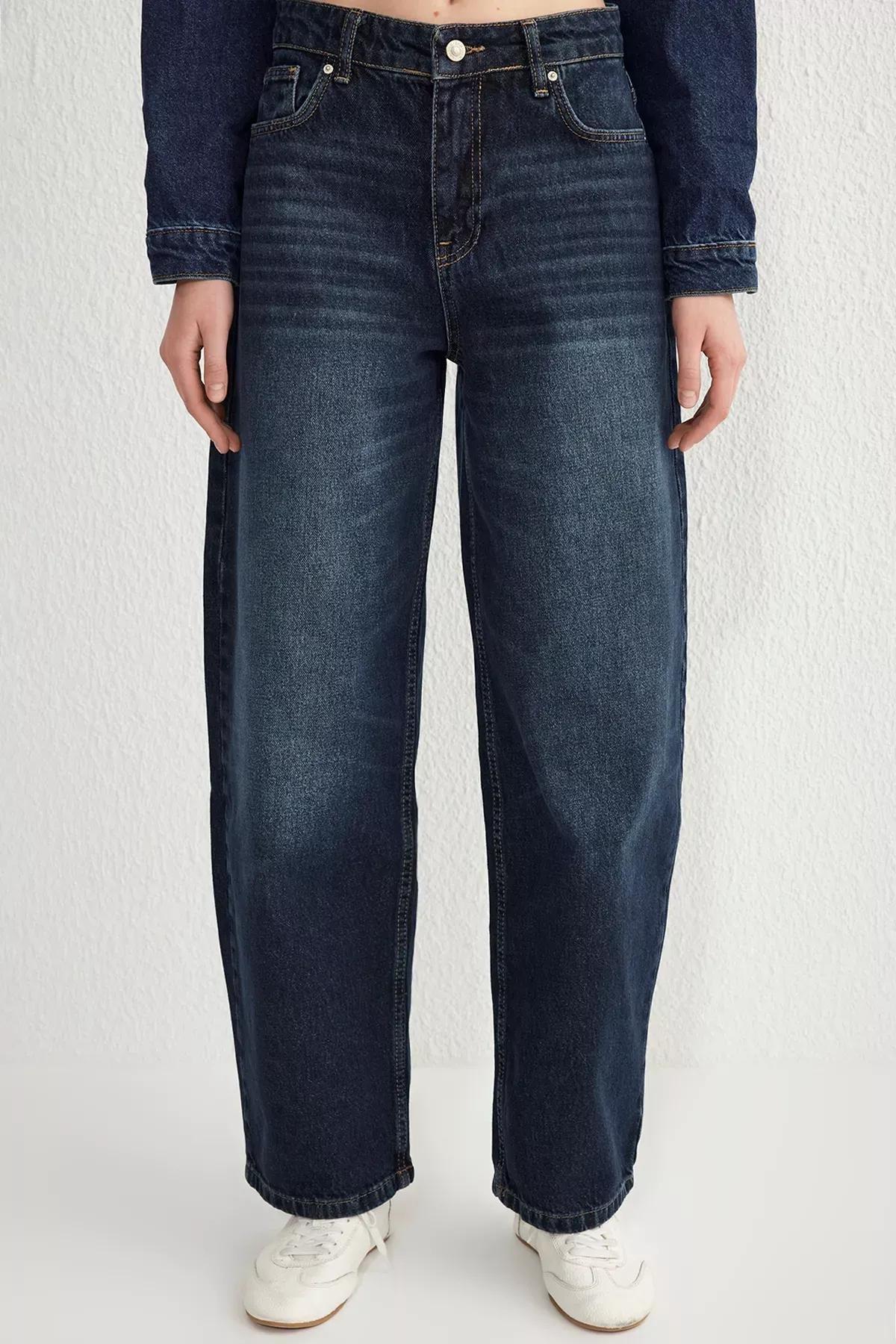 Blue Barrel Baggy Jeans, , large image number 2