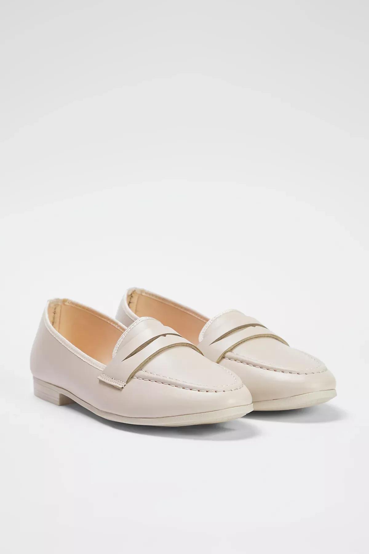 Beige Flexible Sole Loafers, , large image number 2