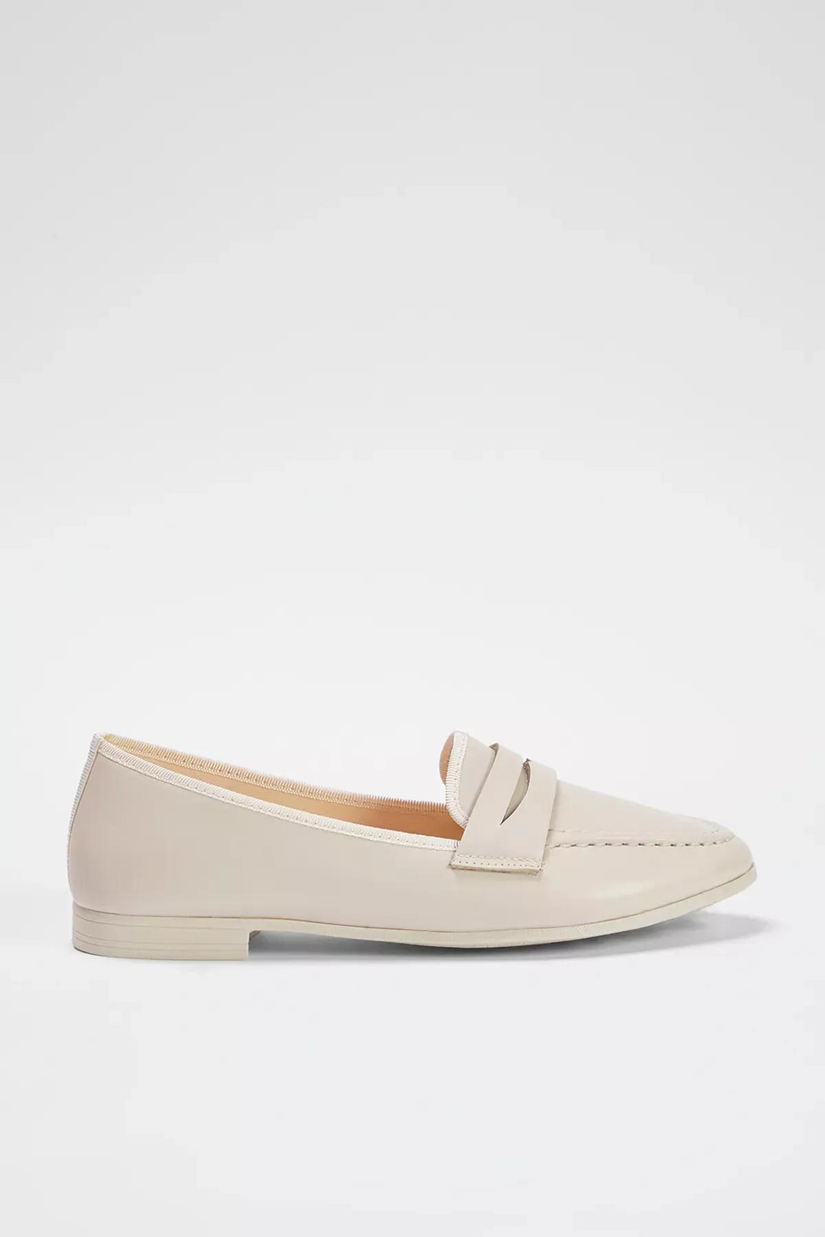 Beige Flexible Sole Loafers, , large image number 4