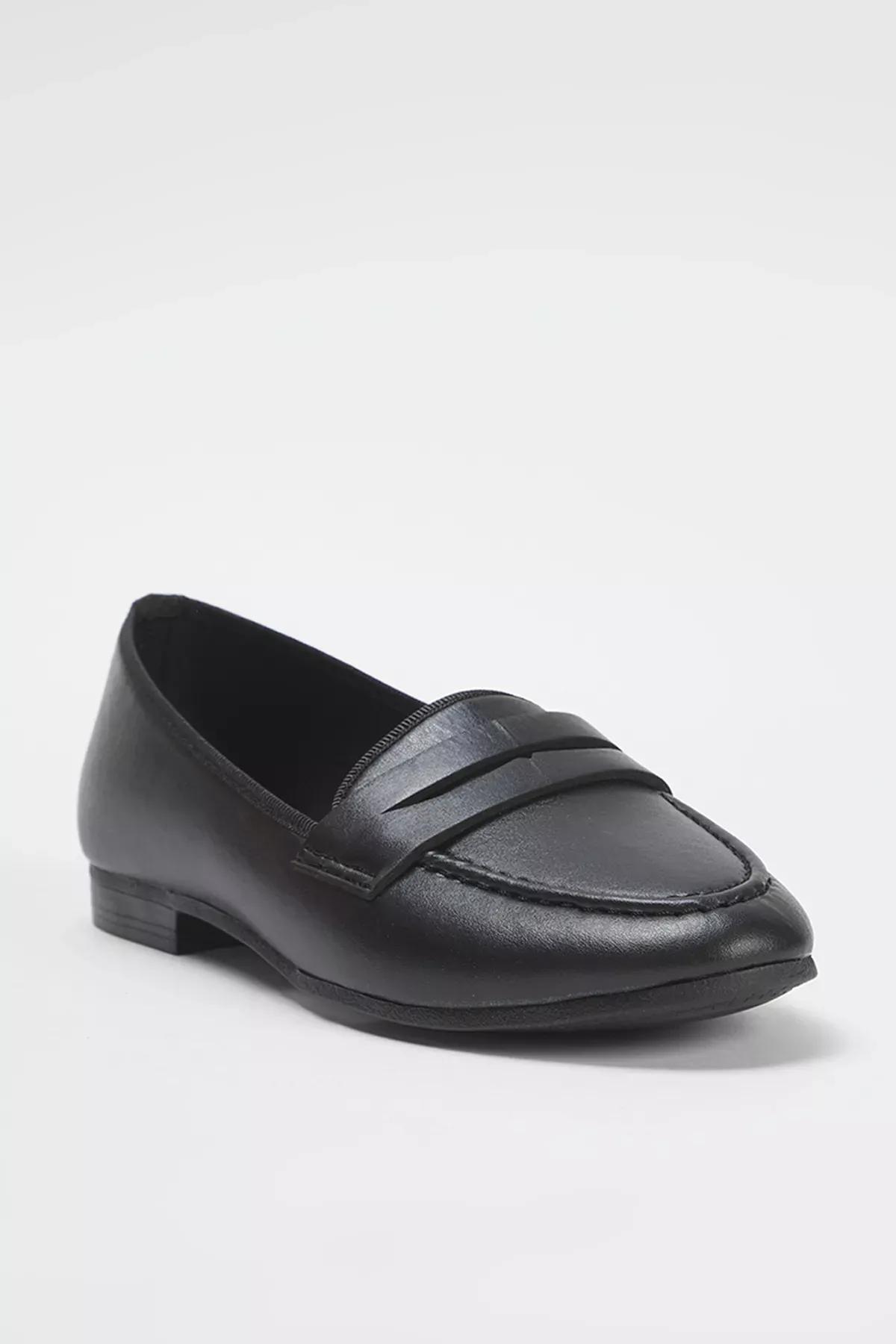 Black Flexible Sole Loafers, , large image number 1