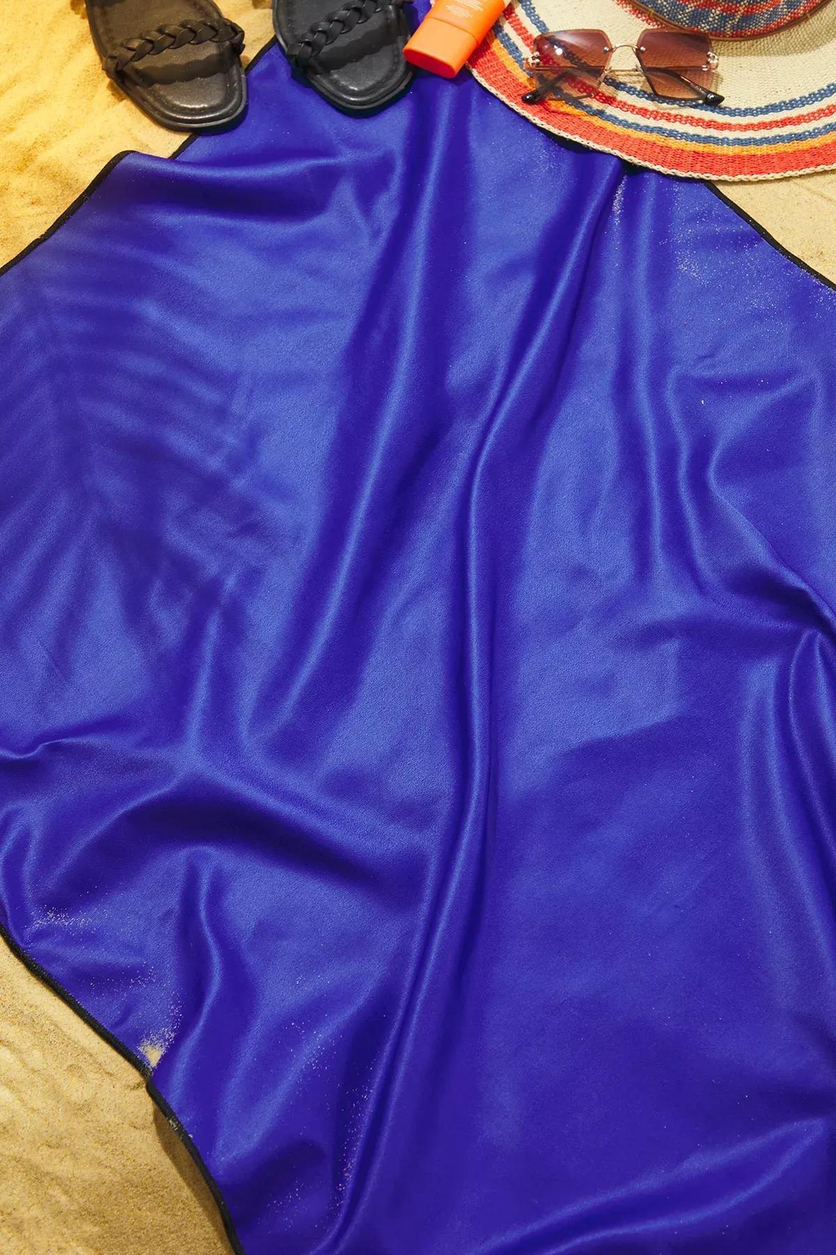 Blue Microfiber Towel, C101_6790, large image number 1
