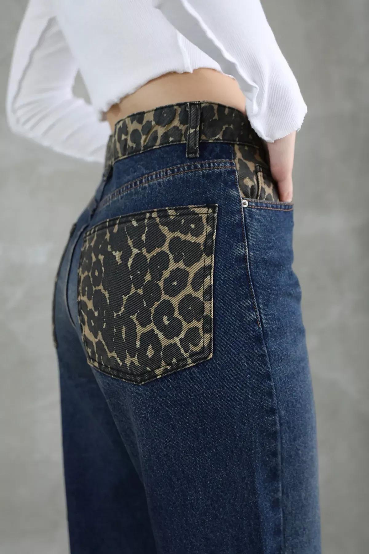 Blue  Pocket Jeans, DARK BLUE, large image number 3